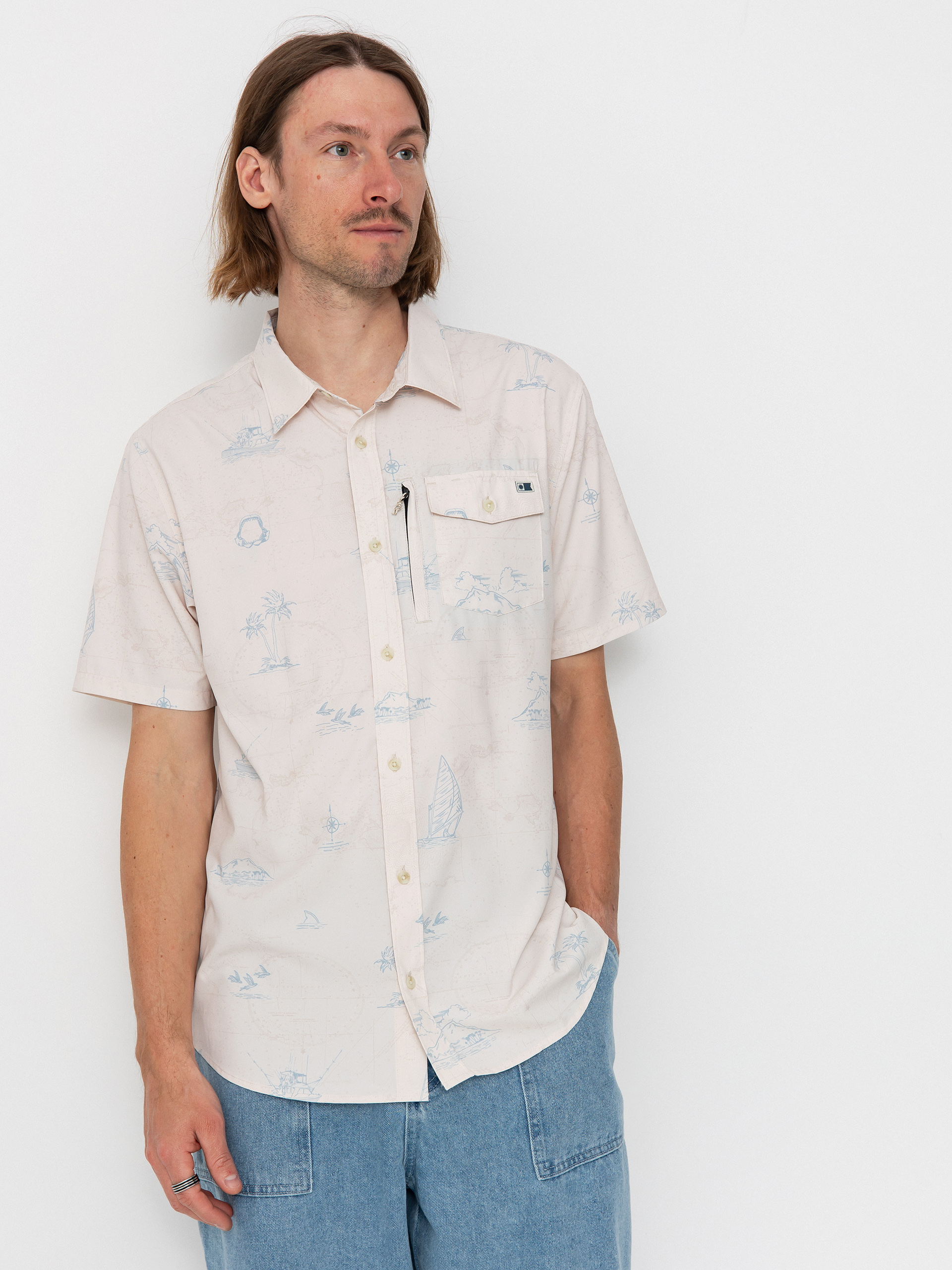 Košile Salty Crew Helmsman Uv Button Up