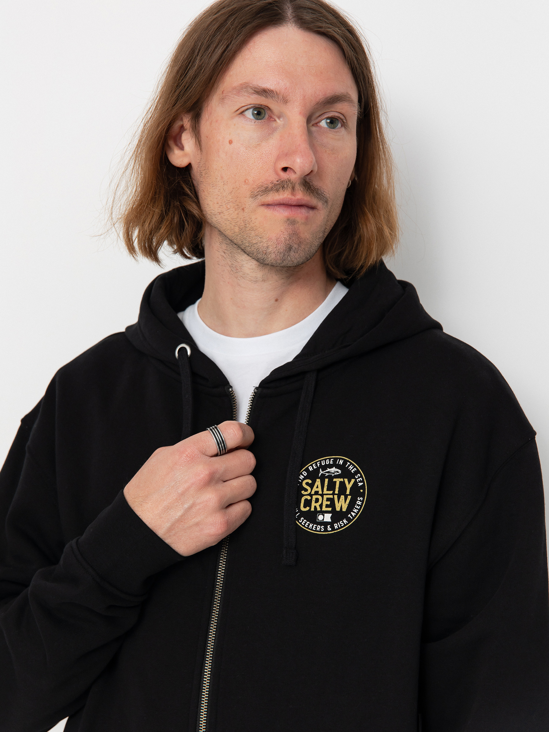 Mikina Salty Crew Legendary Zip (black)