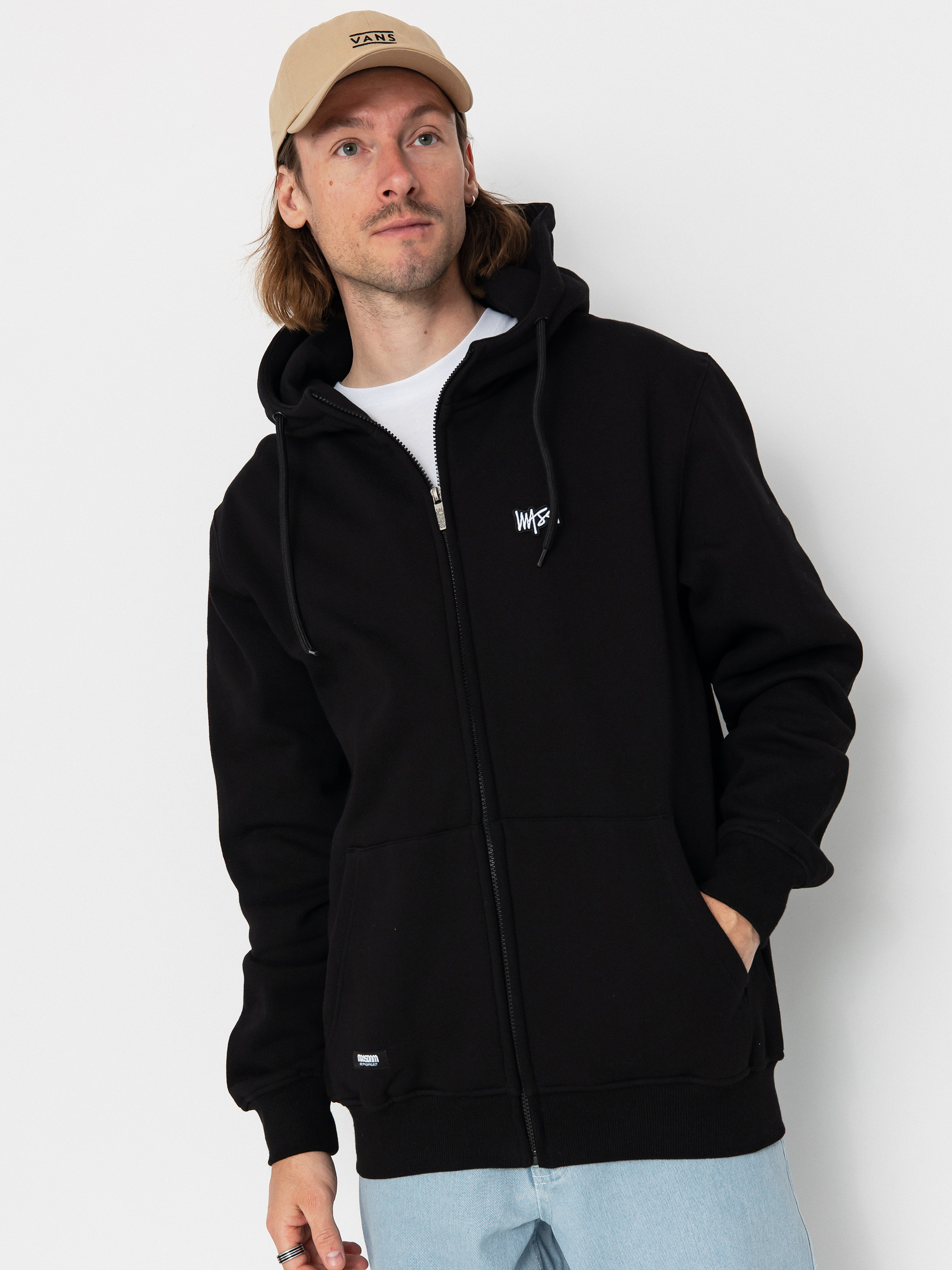 Mikina s kapucí MassDnm Signature Patch ZHD (black)
