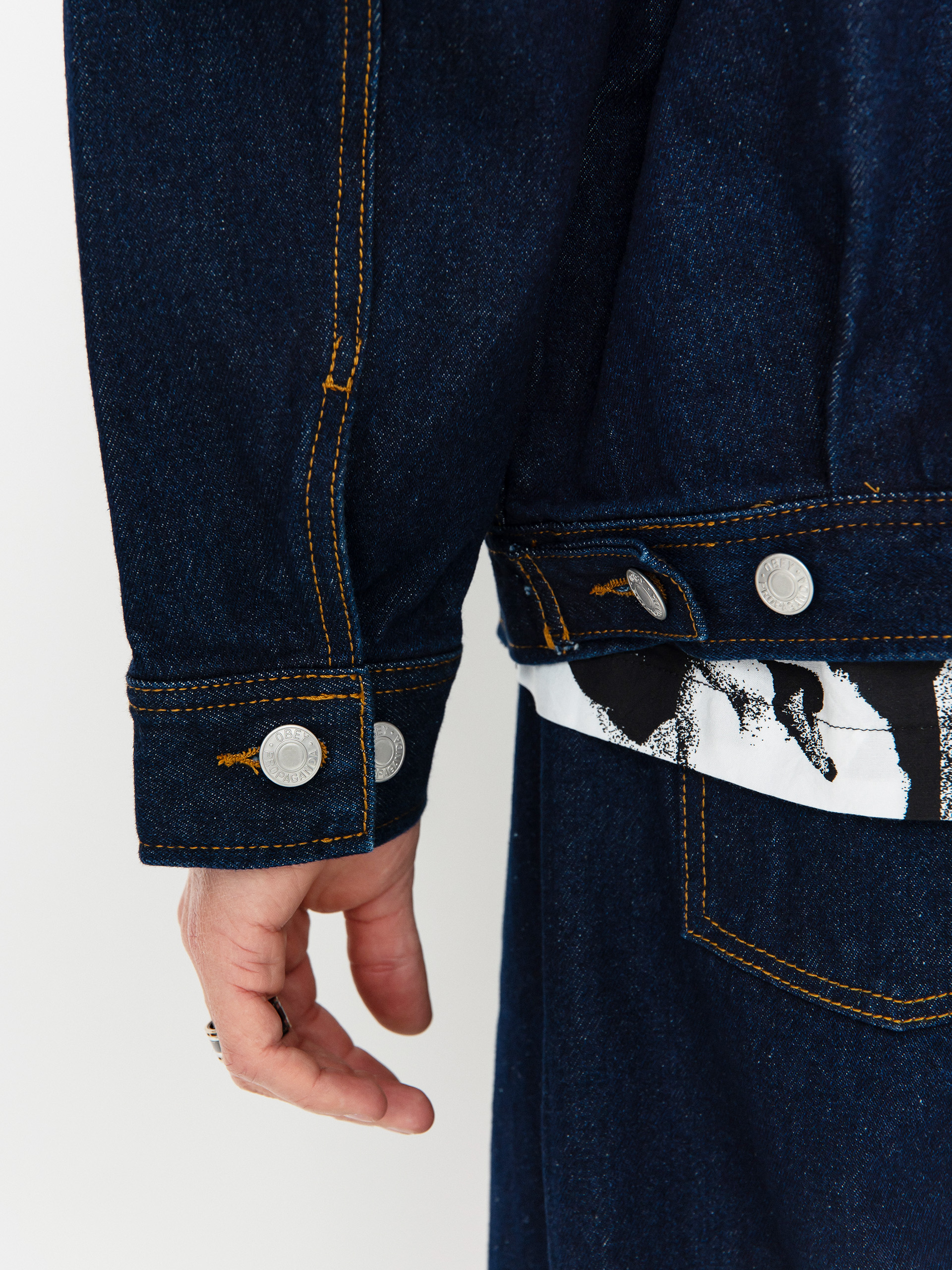 Bunda OBEY Opena Jacket (rinse indigo)