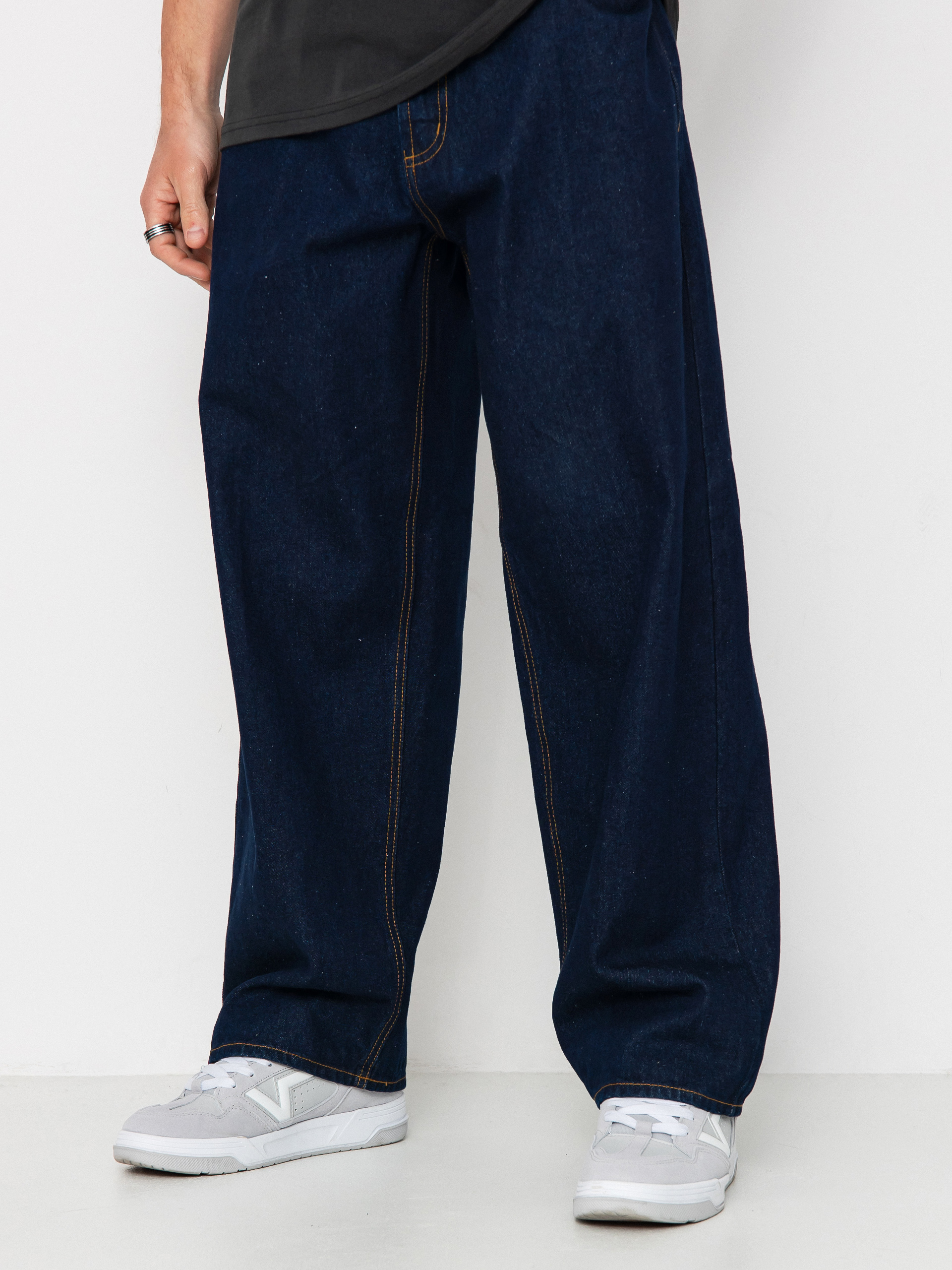 Kalhoty OBEY Bigwig Baggy Denim (rinse indigo)