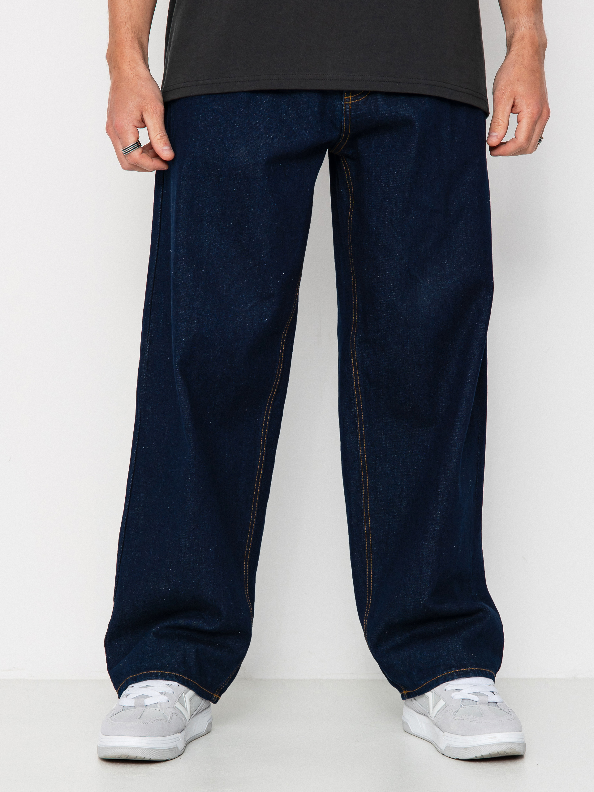 Kalhoty OBEY Bigwig Baggy Denim (rinse indigo)