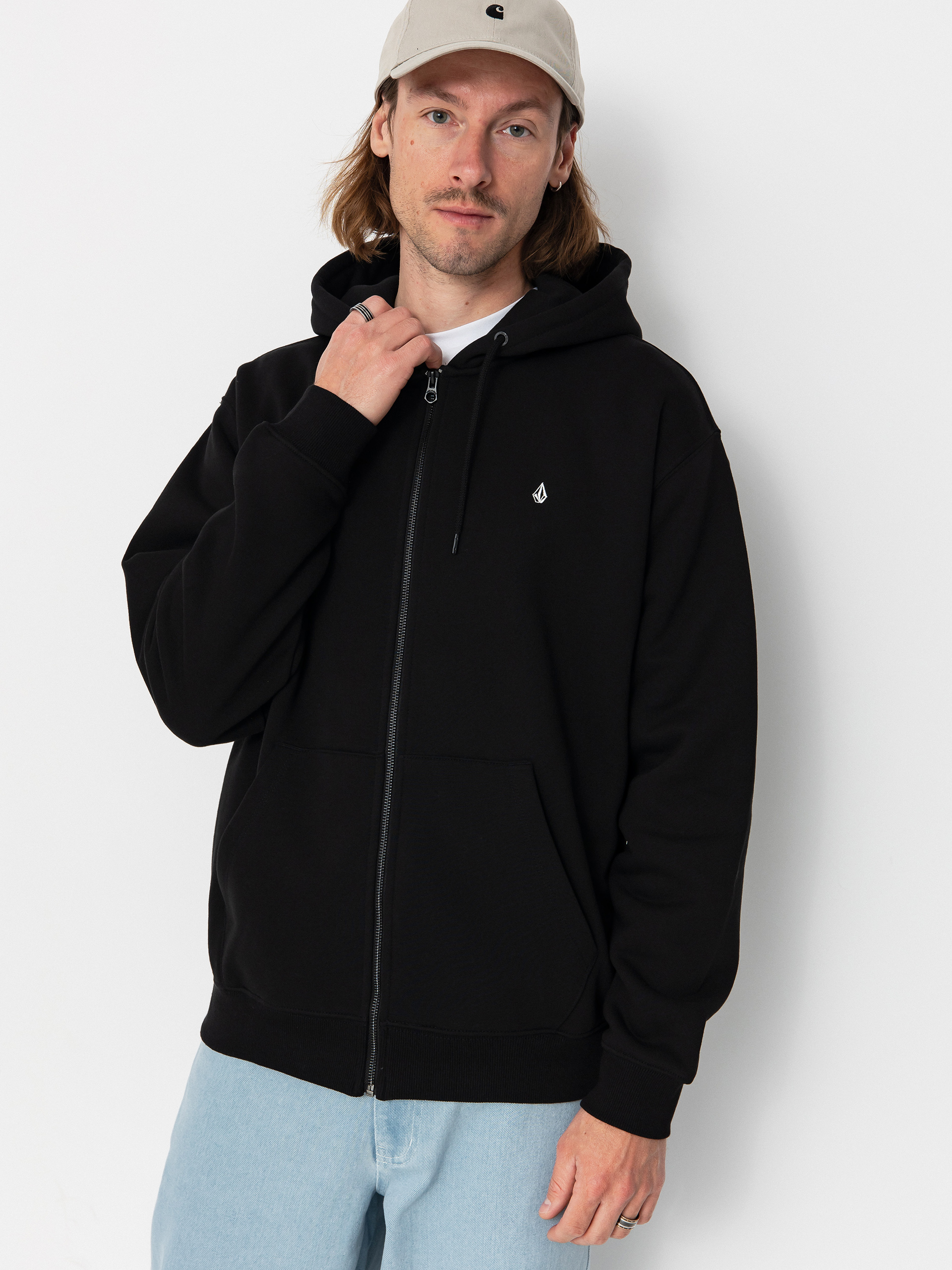 Mikina Volcom Single Stone Zip (black)