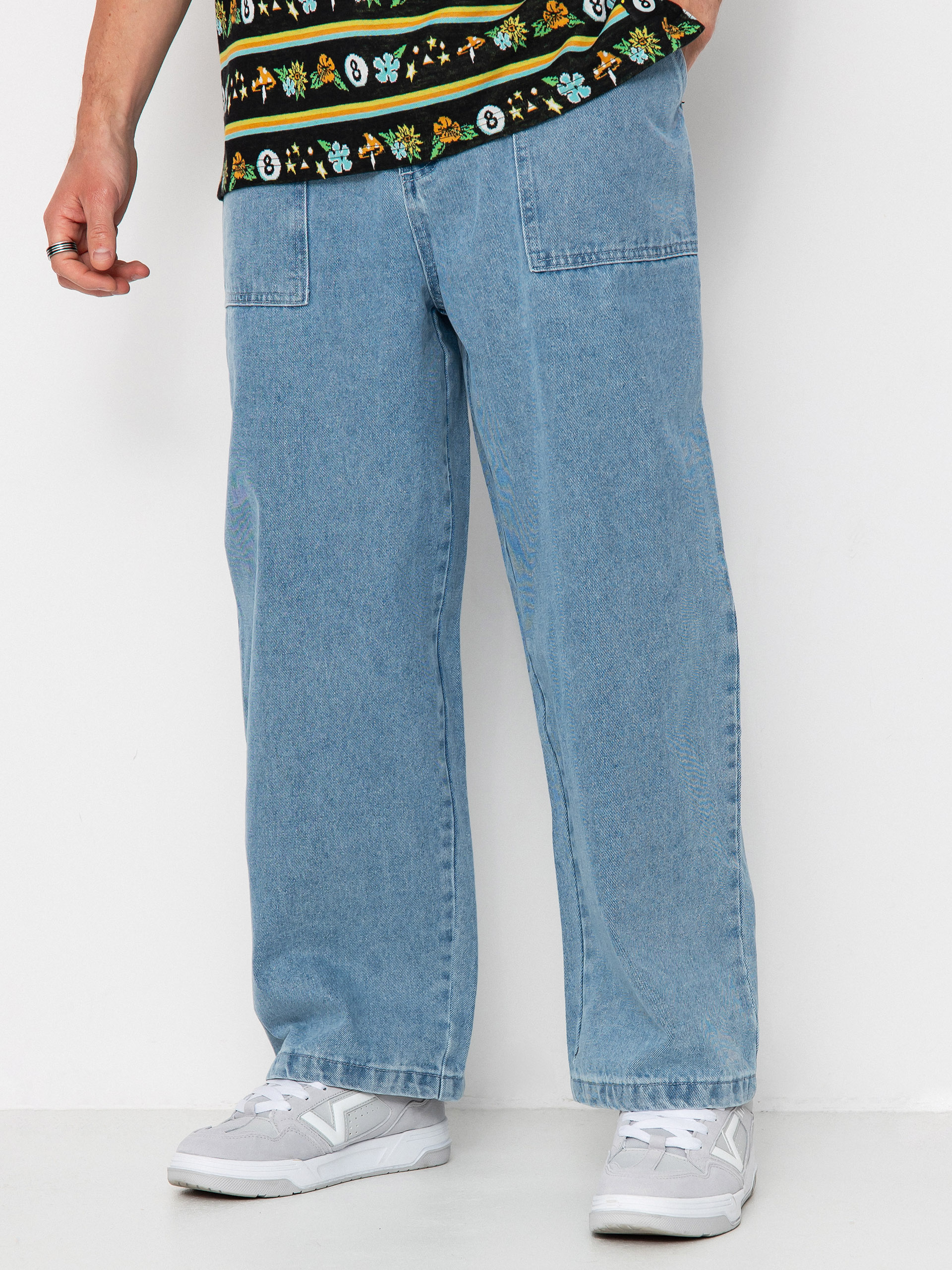 Kalhoty Poetic Collective Painter (light denim wash)