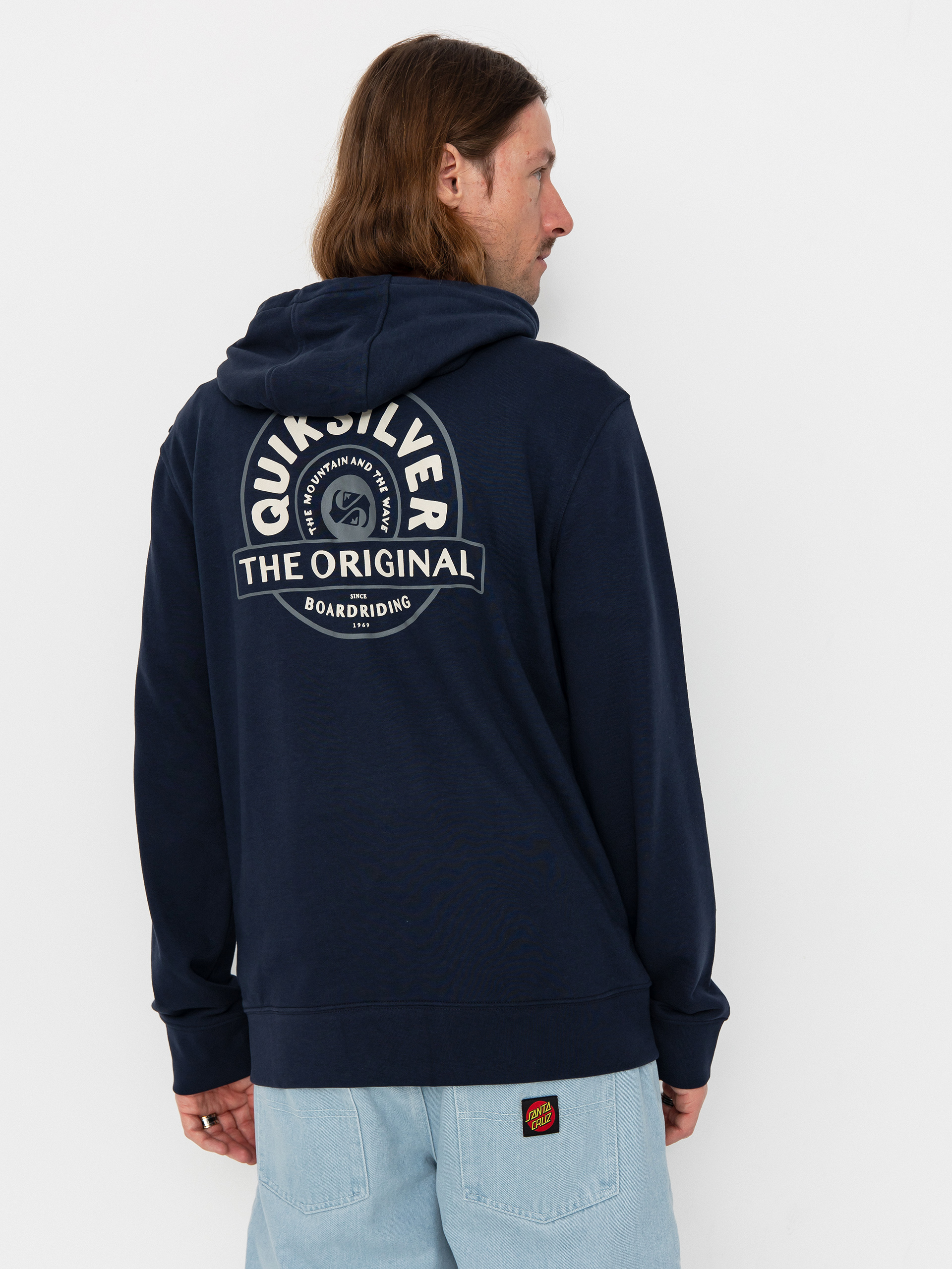 Mikina s kapucí Quiksilver Graphic Mix ZHD (dark navy)