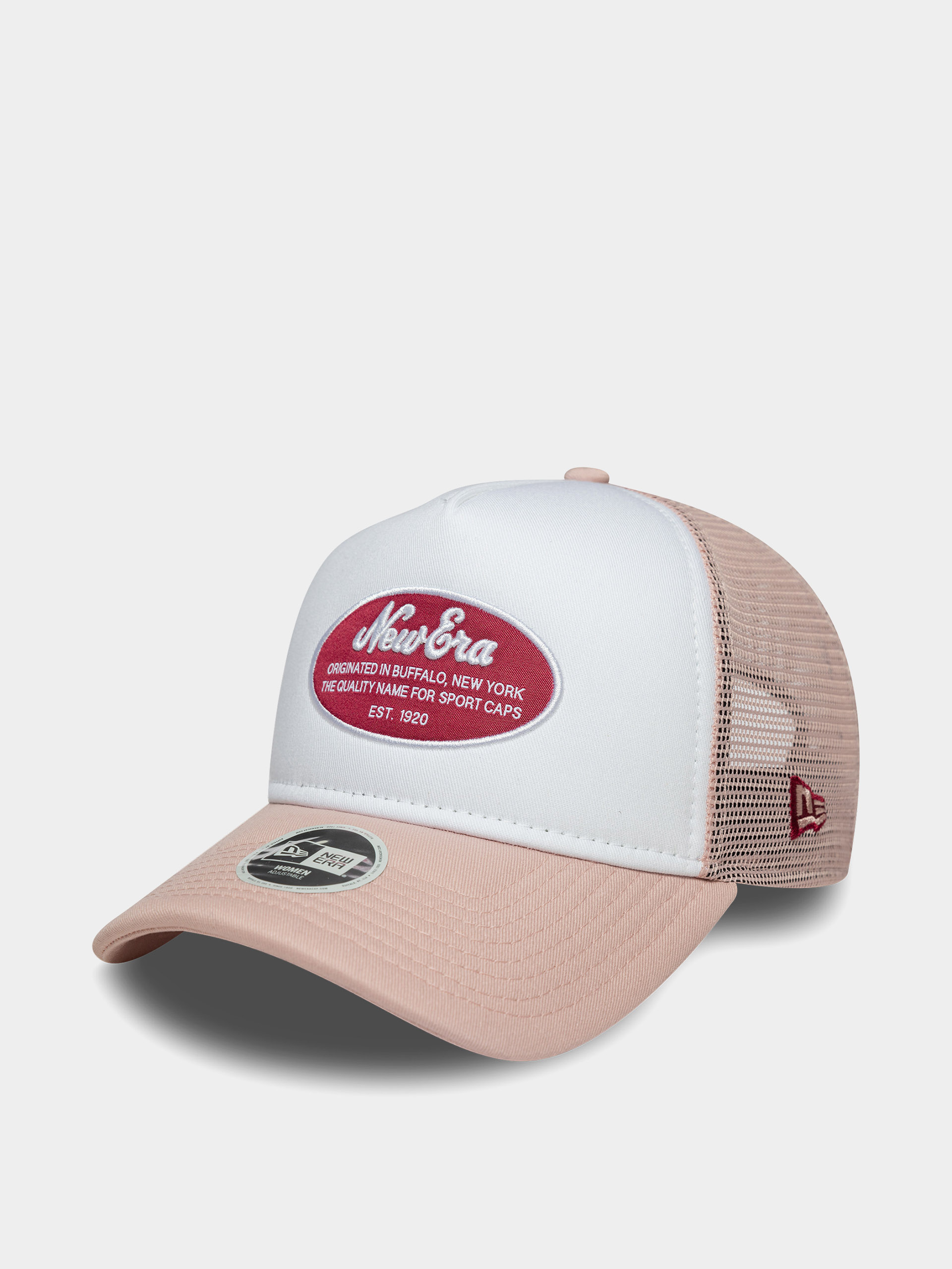 Kšiltovka  New Era Oval Patch Trucker Wmn (pink/white)