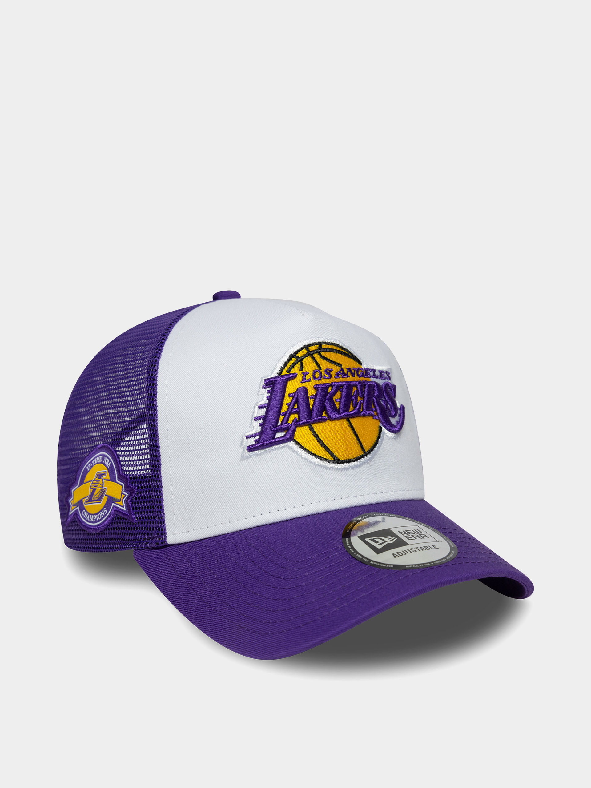 Kšiltovka  New Era NBA Side Patch Trucker Los Angeles Lakers (violet/white)