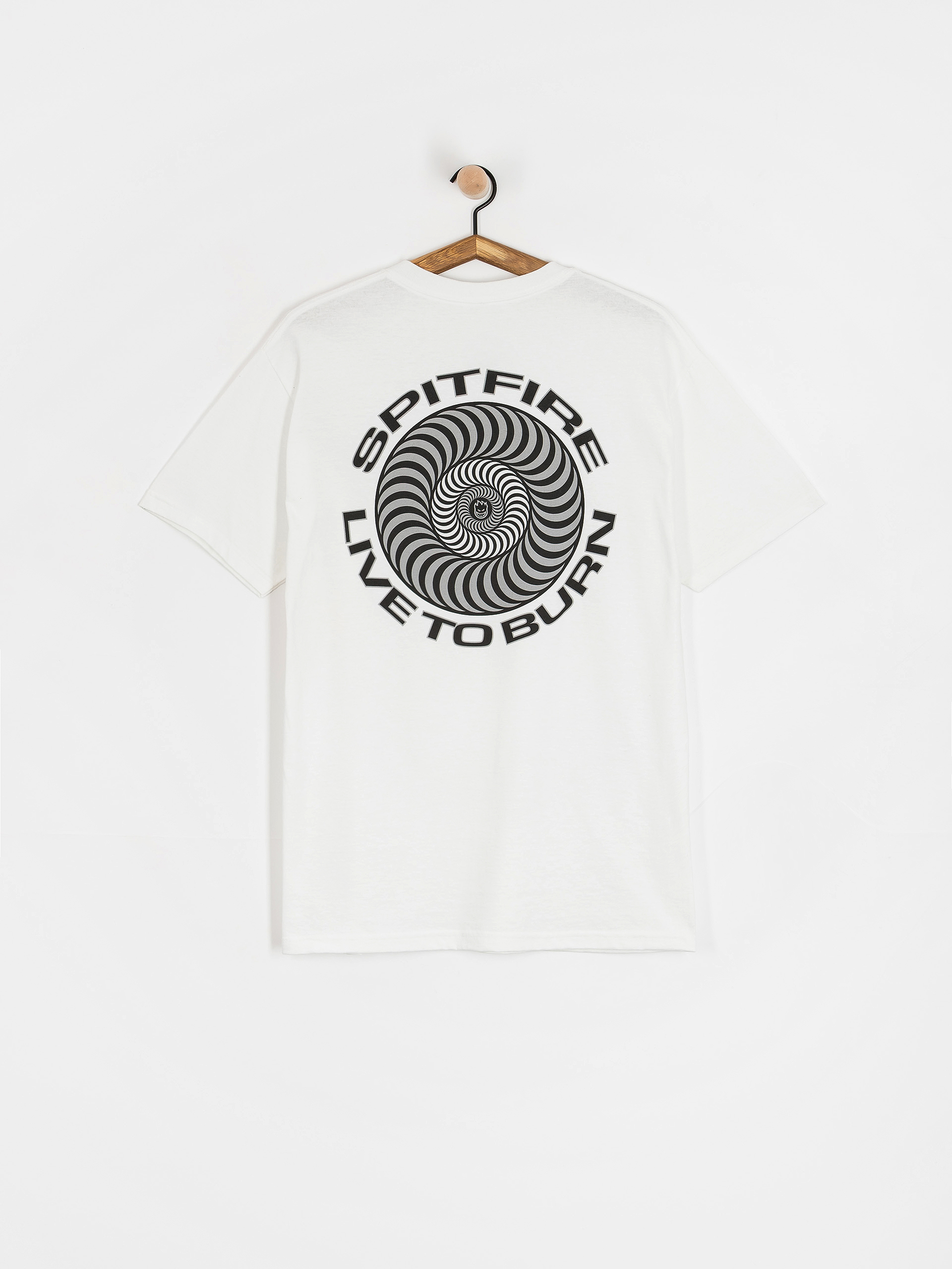 Tričko Spitfire Live To Burn Classic (white)