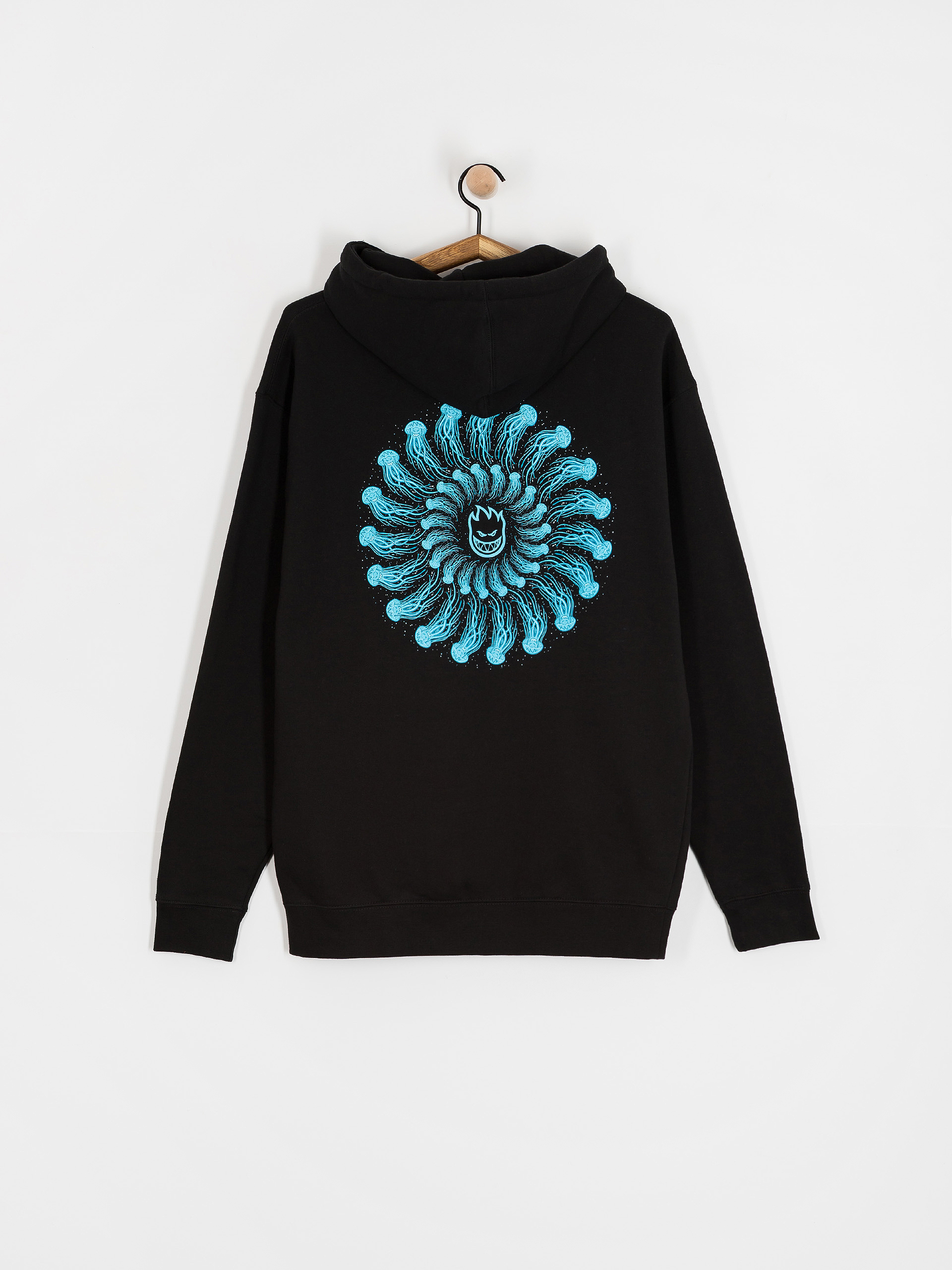 Mikina s kapucí Spitfire Atlantic Drift Jelly Classic HD (black)