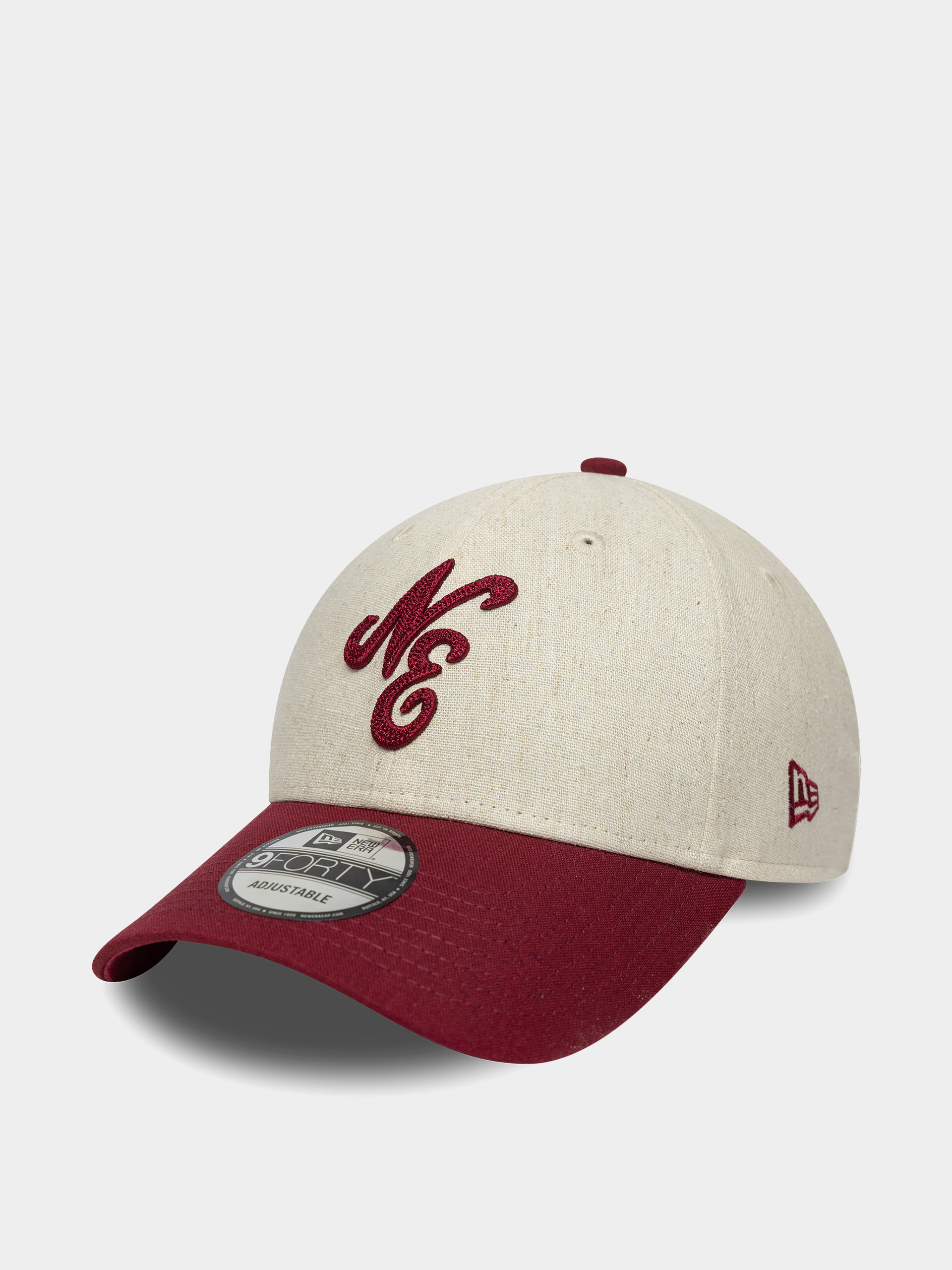 Kšiltovka  New Era Linen 9Forty Ne (red/chalk)