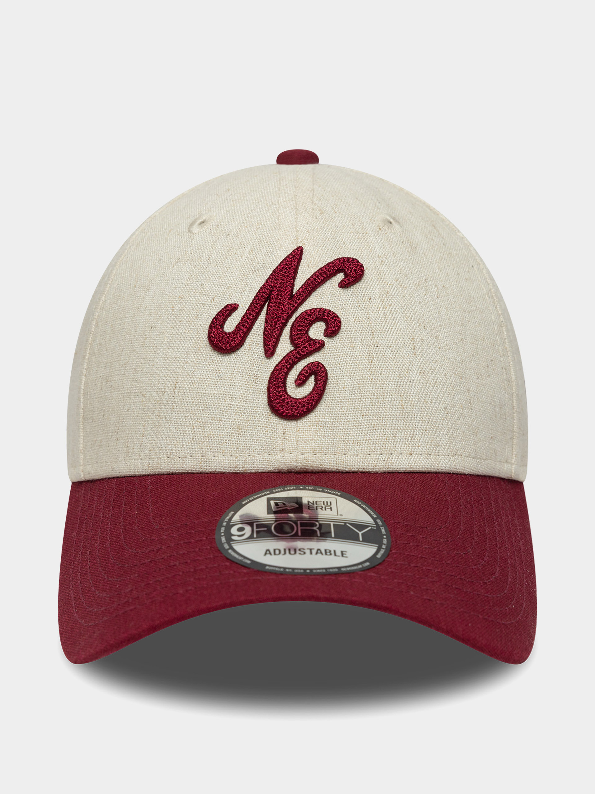 Kšiltovka  New Era Linen 9Forty Ne (red/chalk)