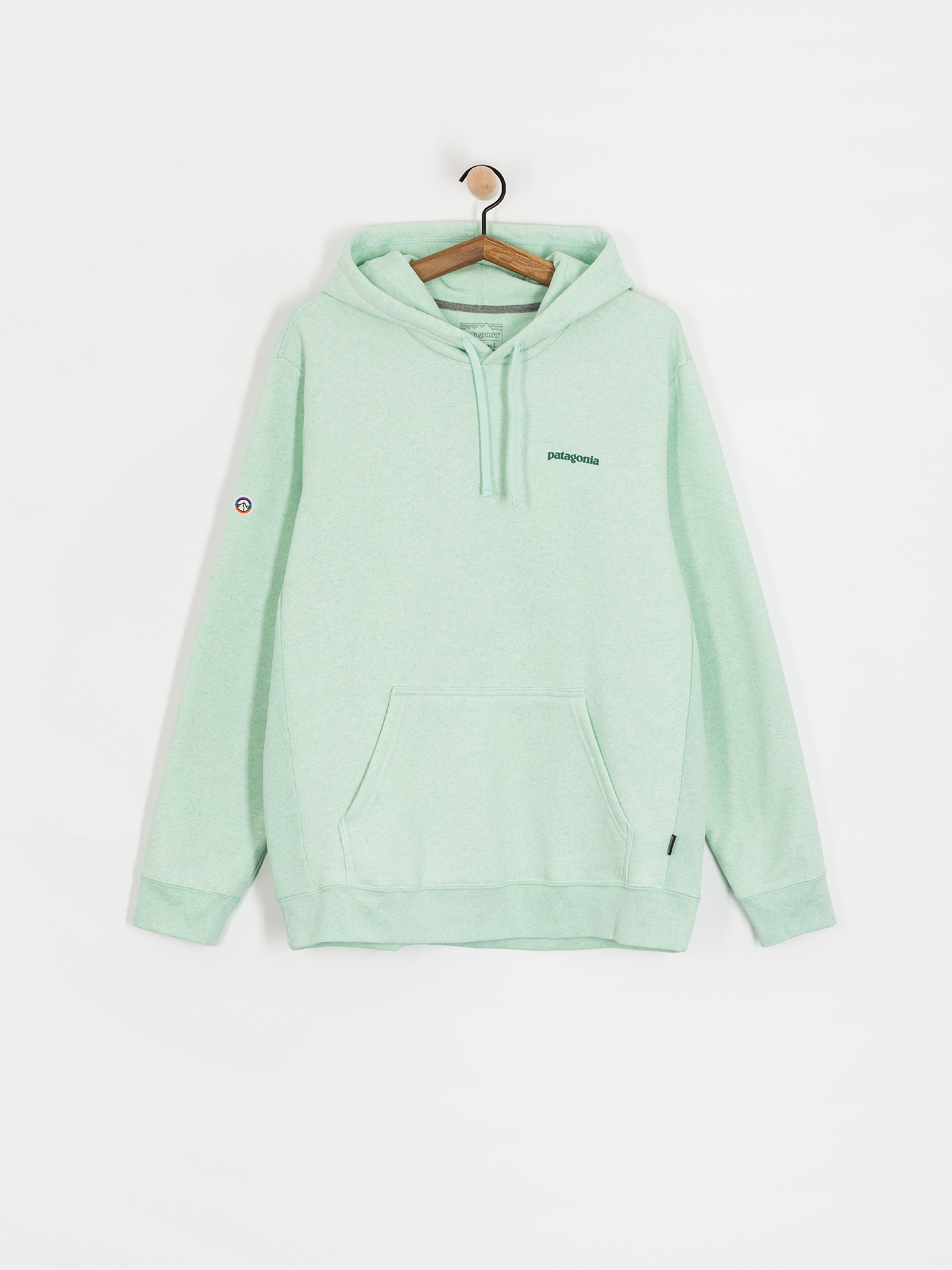 Mikina s kapucí Patagonia Fitz Roy Icon Uprisal HD (rinsed green)