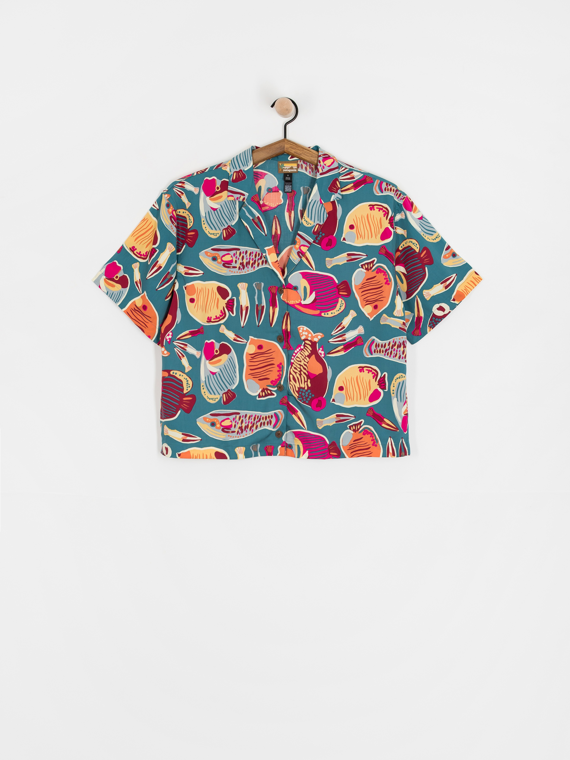 Košile Patagonia Tidal Threads Wmn (wrasse/wetland blue)