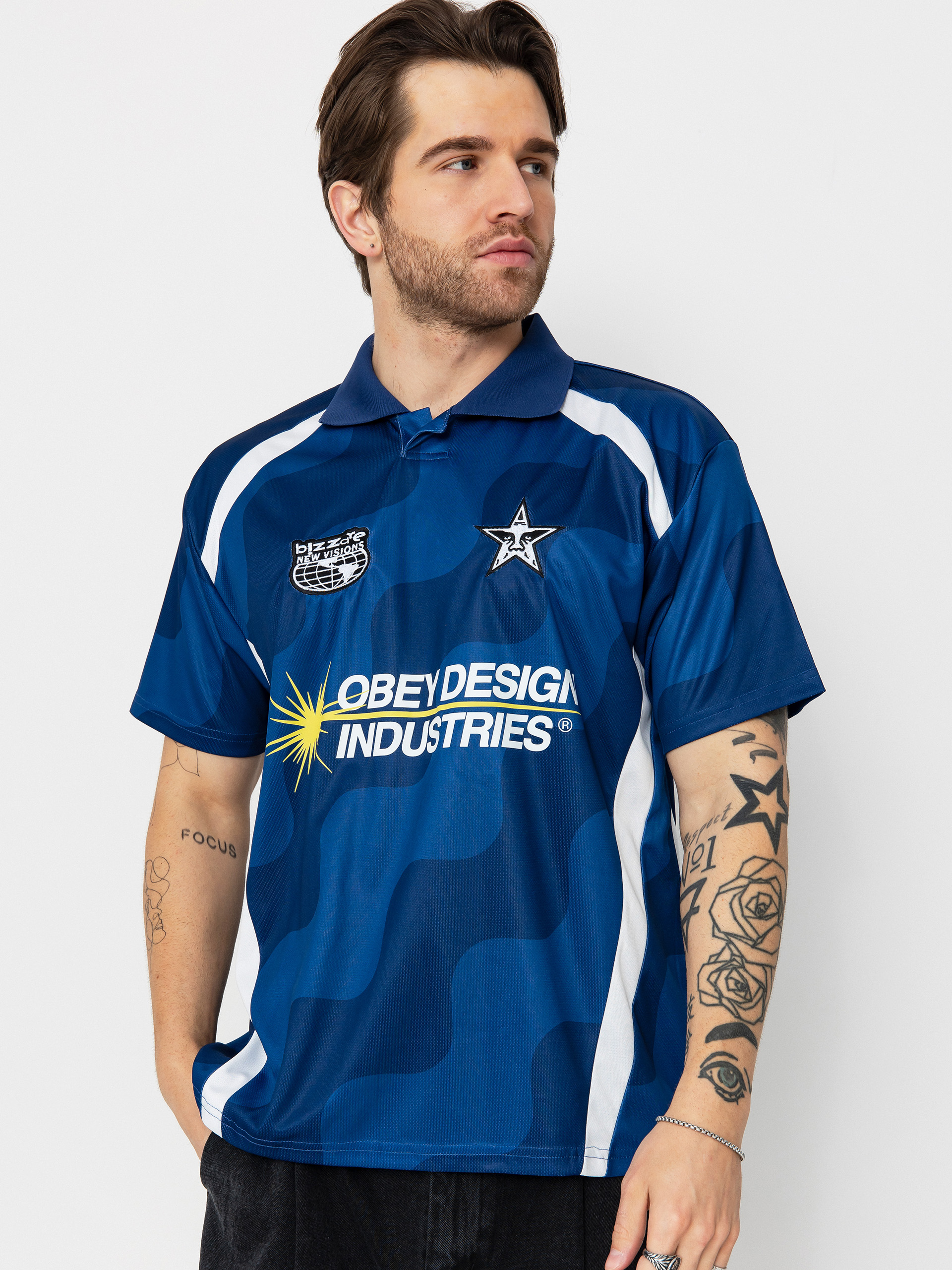 Tričko OBEY Soccer Jersey (blue multi)
