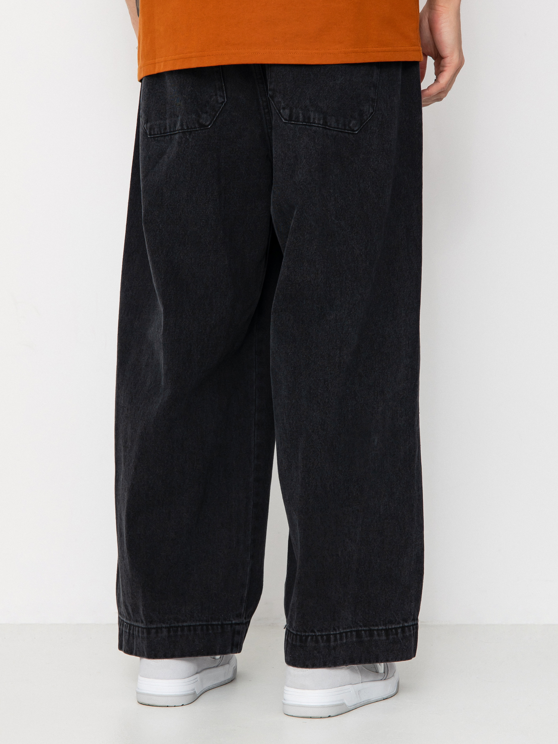 Kalhoty OBEY Oliver Denim Pleated (faded black)