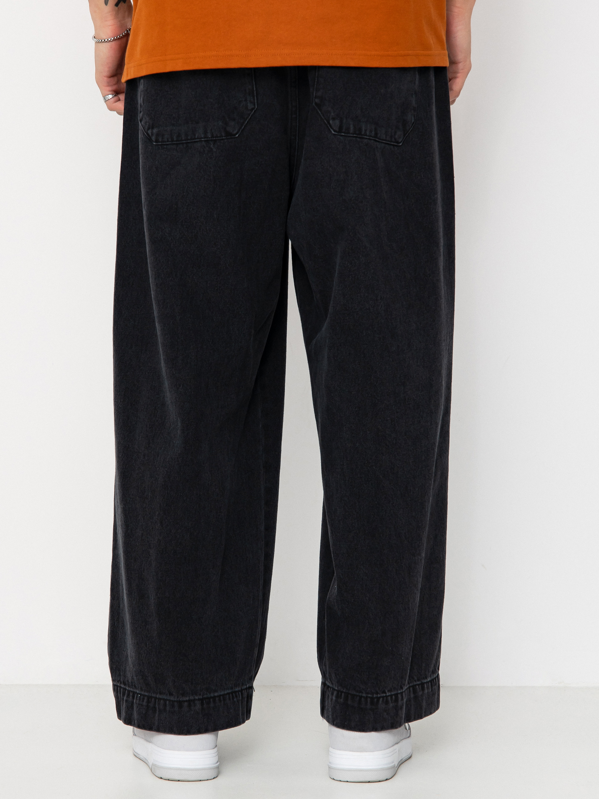 Kalhoty OBEY Oliver Denim Pleated (faded black)