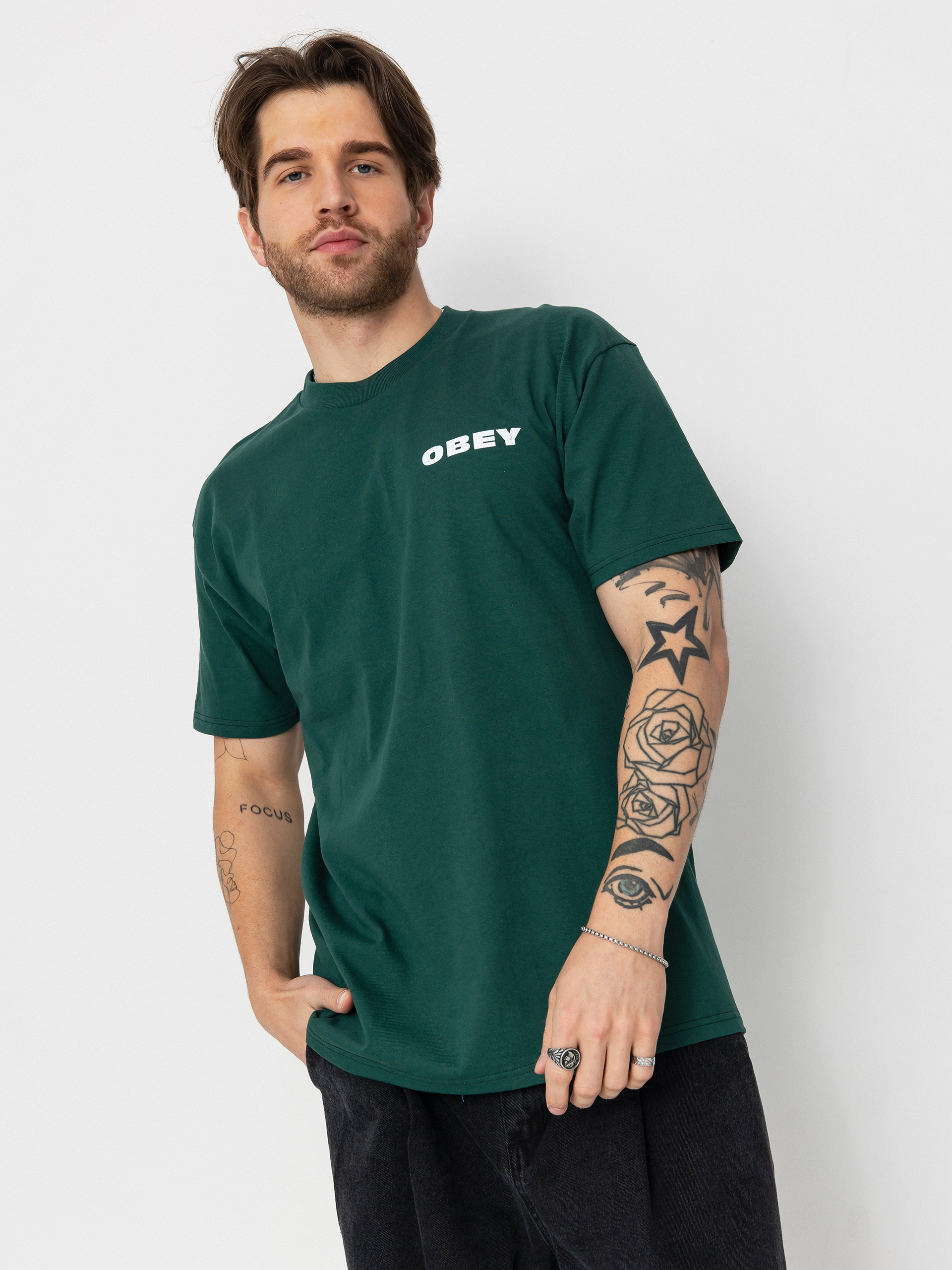 Tričko OBEY We See You (rain forest)