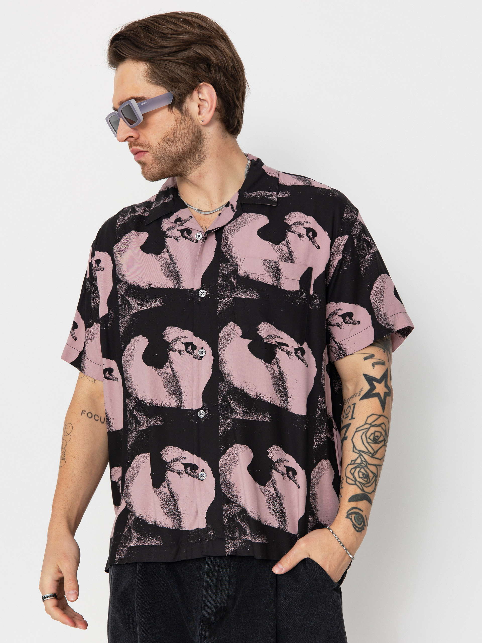 Košile OBEY Ambre (mauve multi)