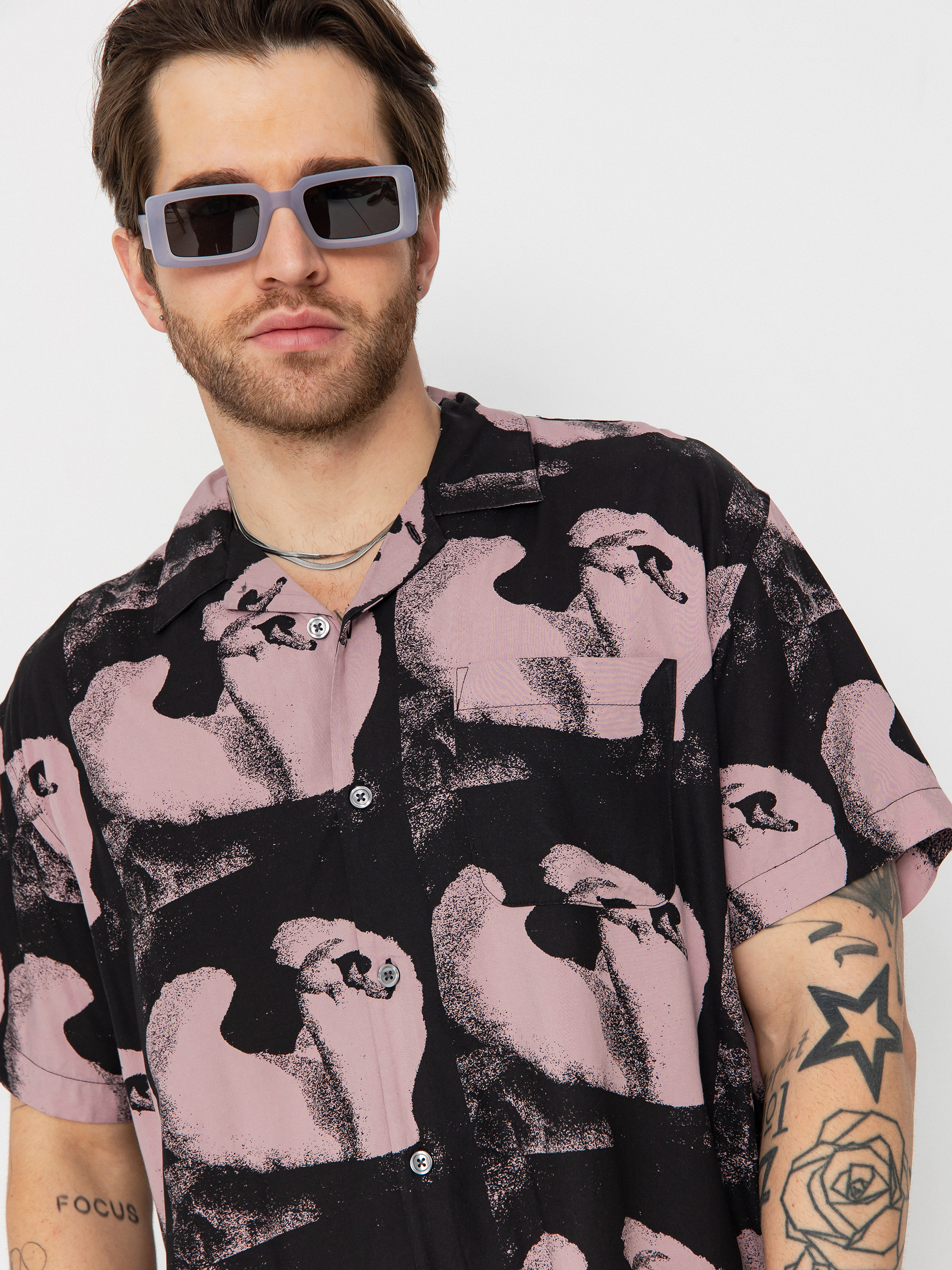 Košile OBEY Ambre (mauve multi)