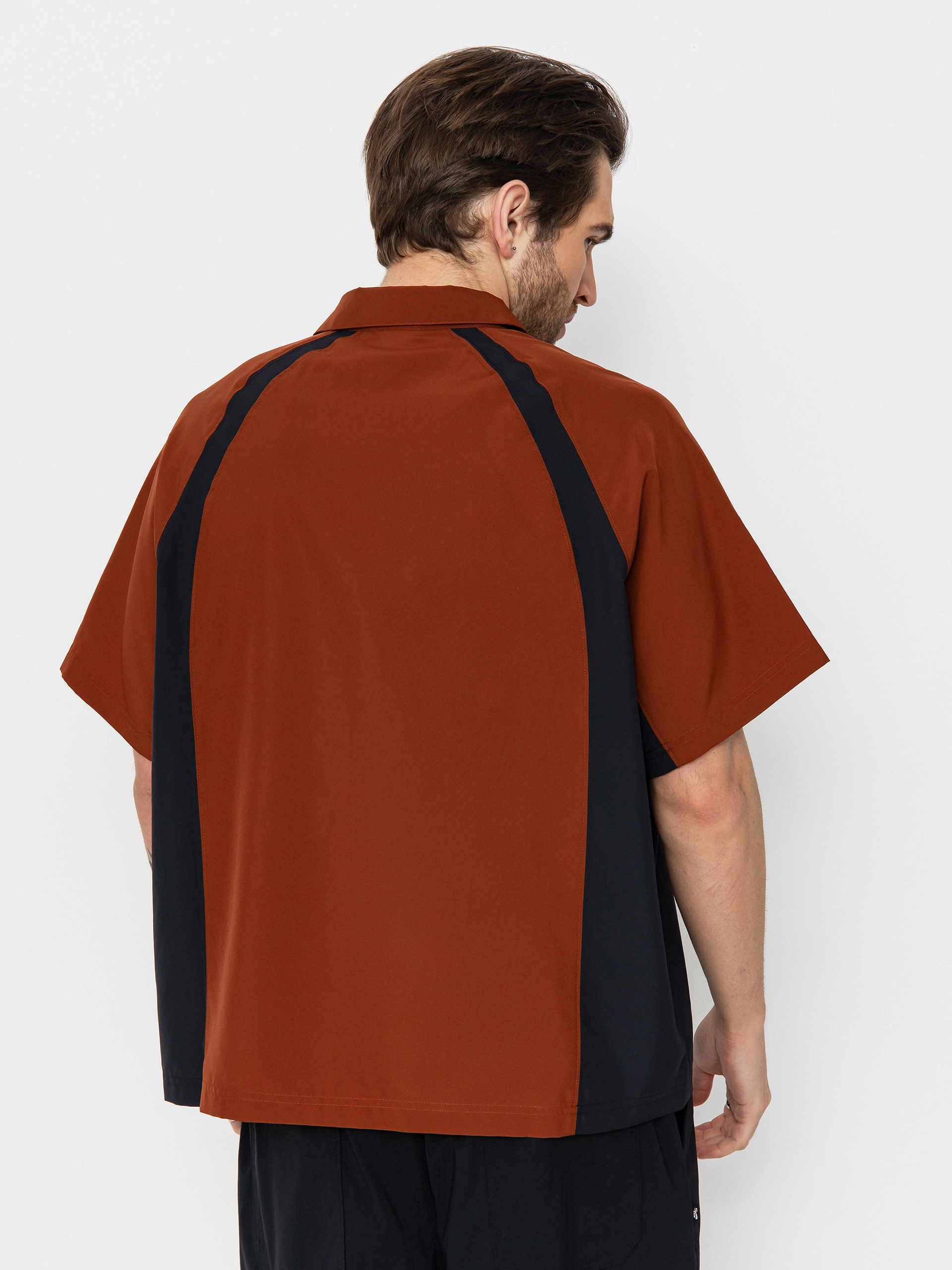 Košile Nike SB Dri Fit Bowler2 Woven (cinnamon/black/white)