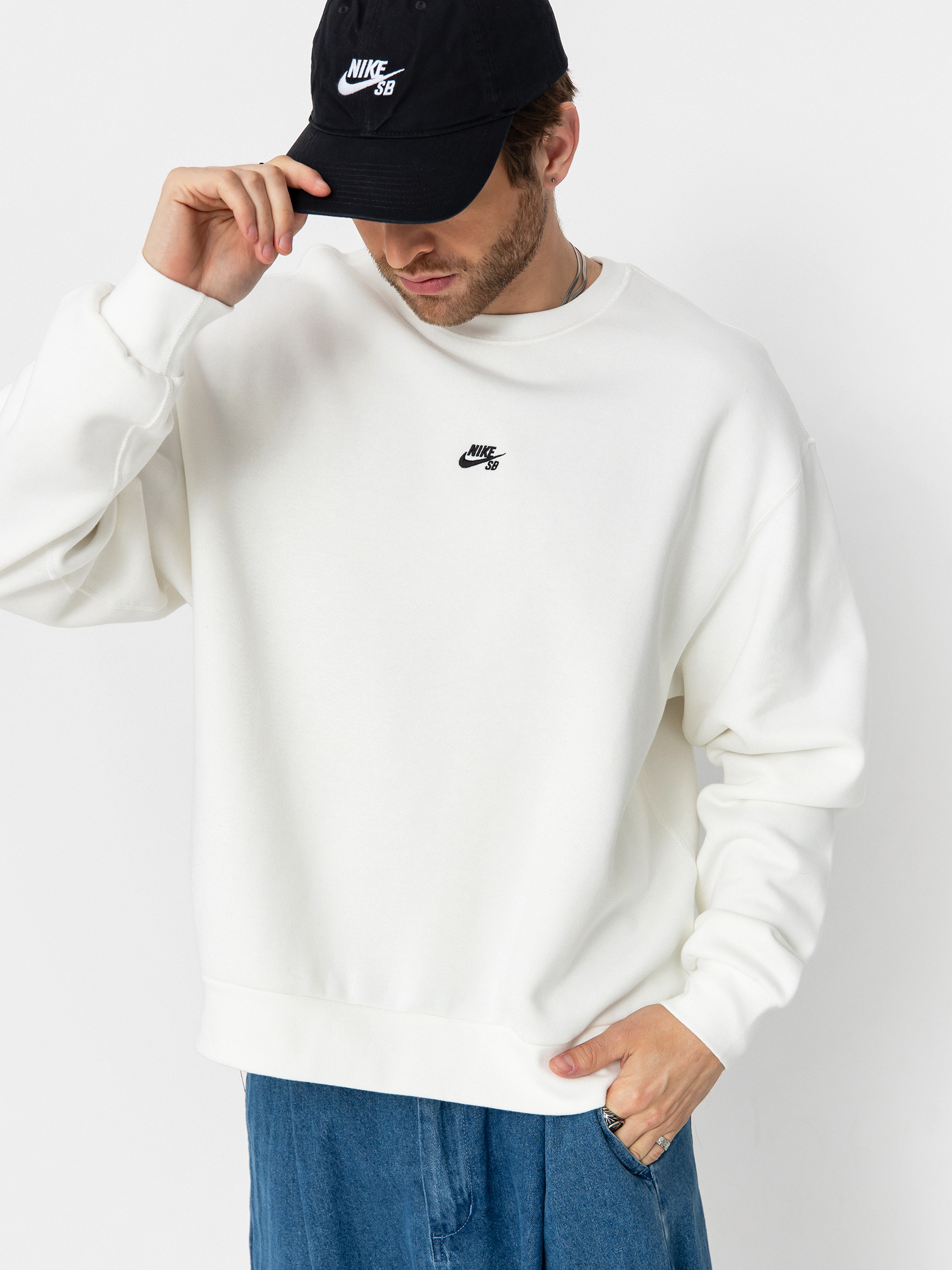 Mikina Nike SB Essential Logo (sail/black)