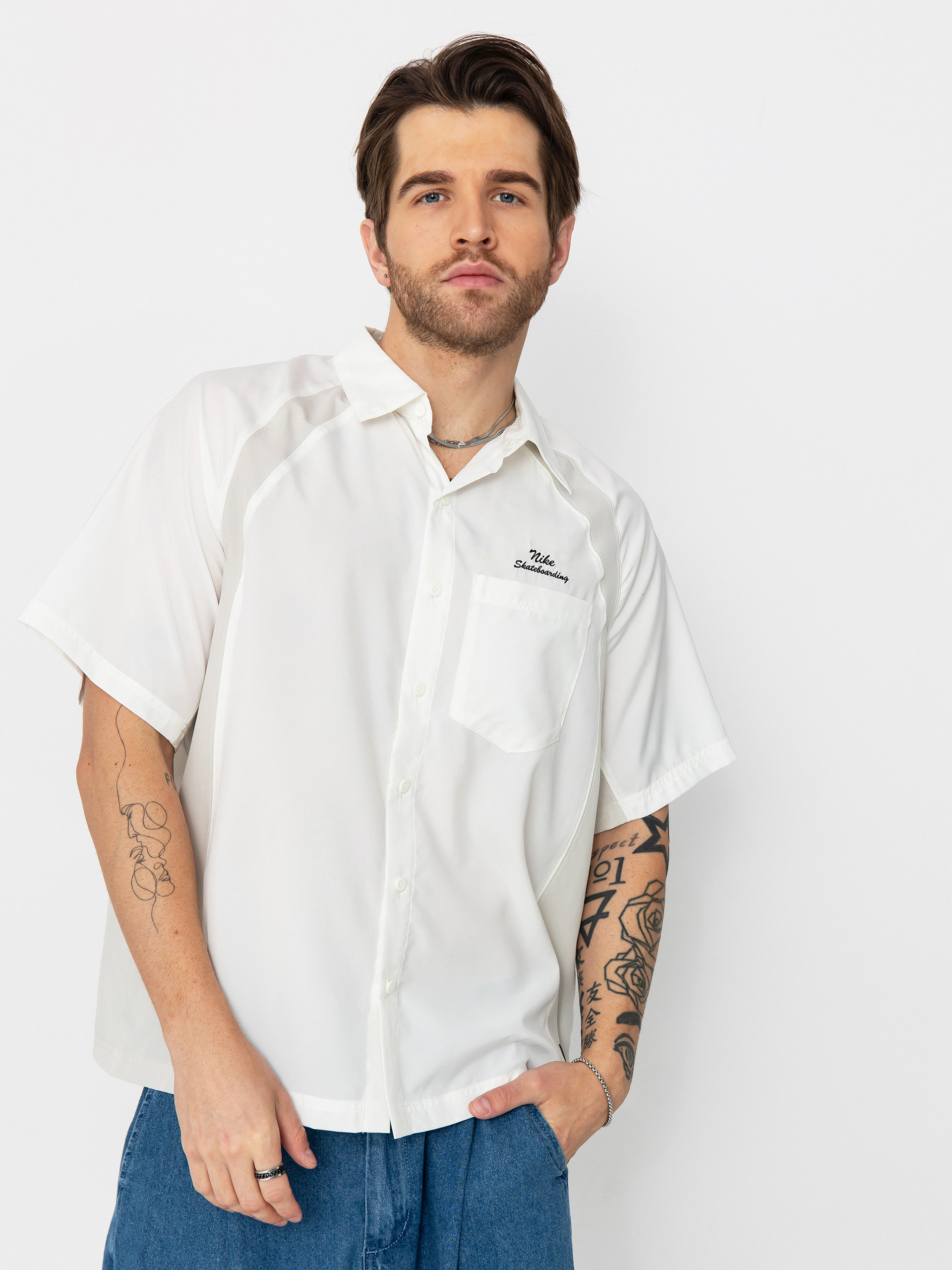 Košile Nike SB Dri Fit Bowler2 Woven (sail/light bone/black)