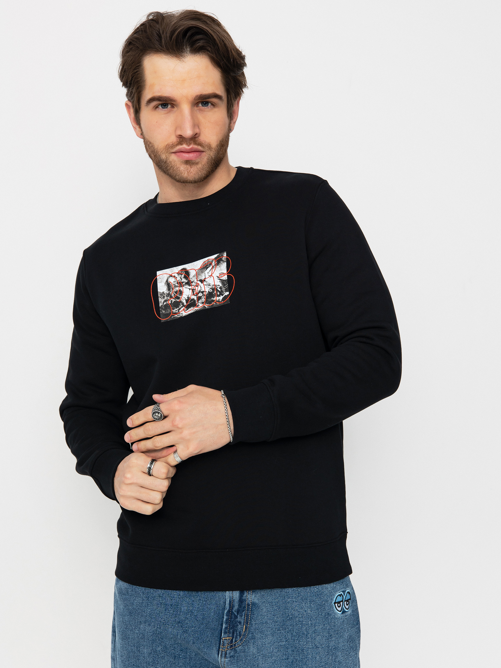 Mikina Poetic Collective Horses (black)