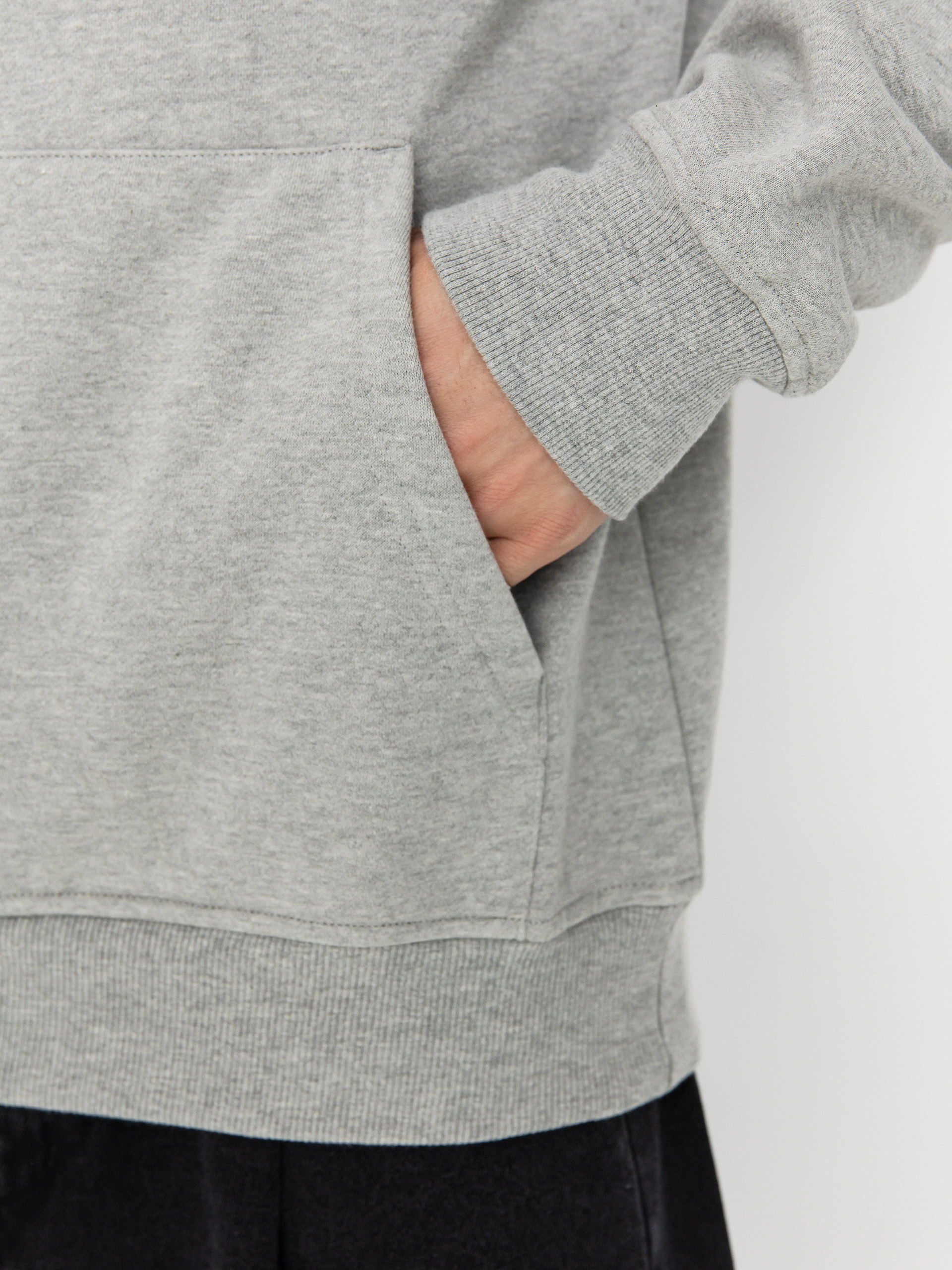 Mikina s kapucí MassDnm Base Back HD (lt heather grey)