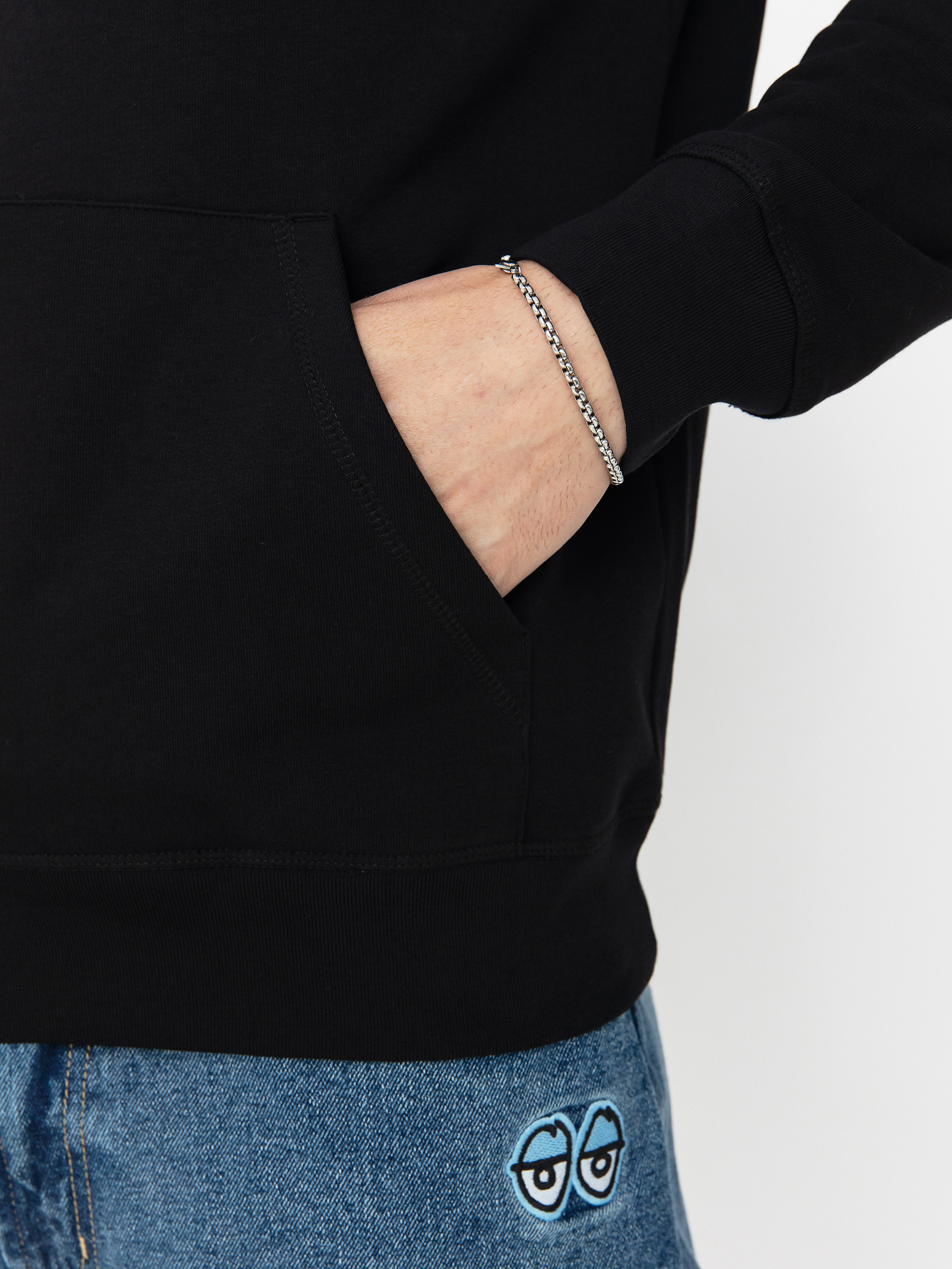 Mikina s kapucí Circa No Regret HD (black)