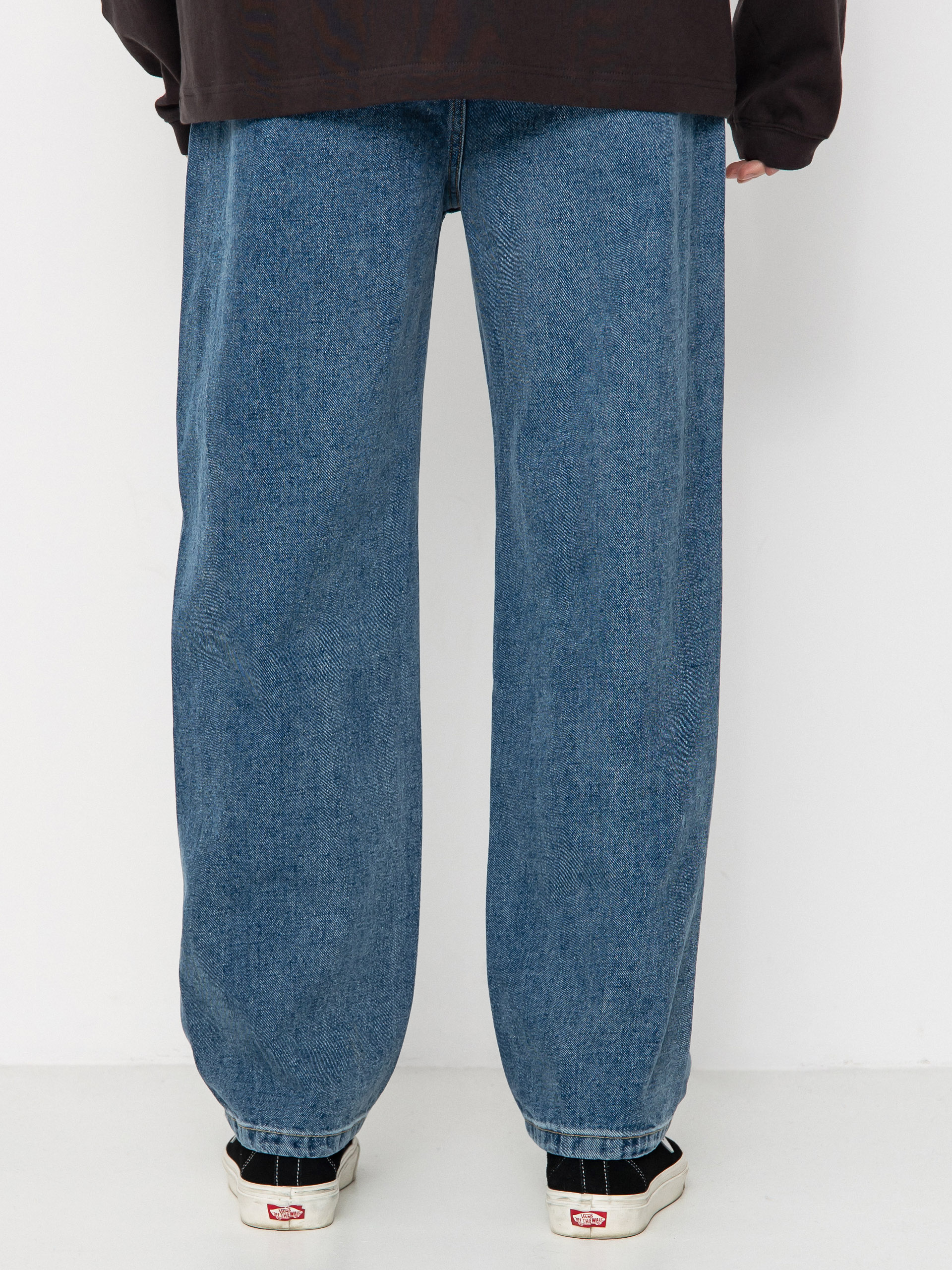 Kalhoty Krooked Eyes Denim Twill Pant (med stone wash)
