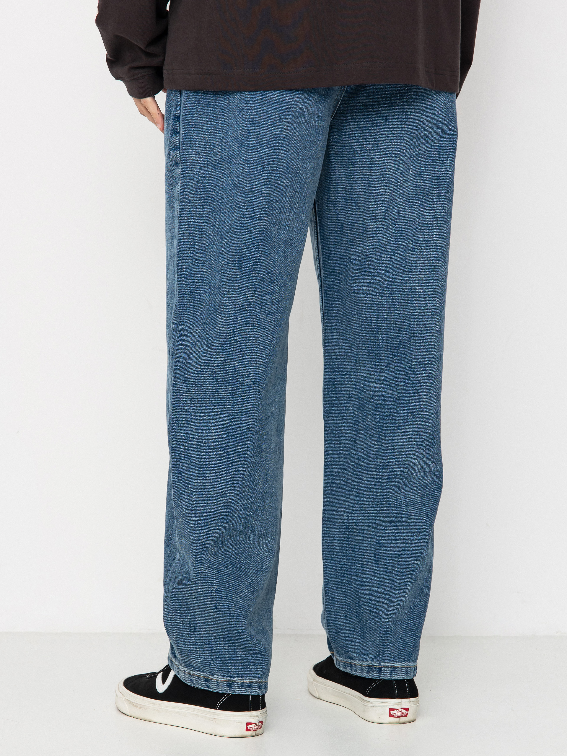 Kalhoty Krooked Eyes Denim Twill Pant (med stone wash)