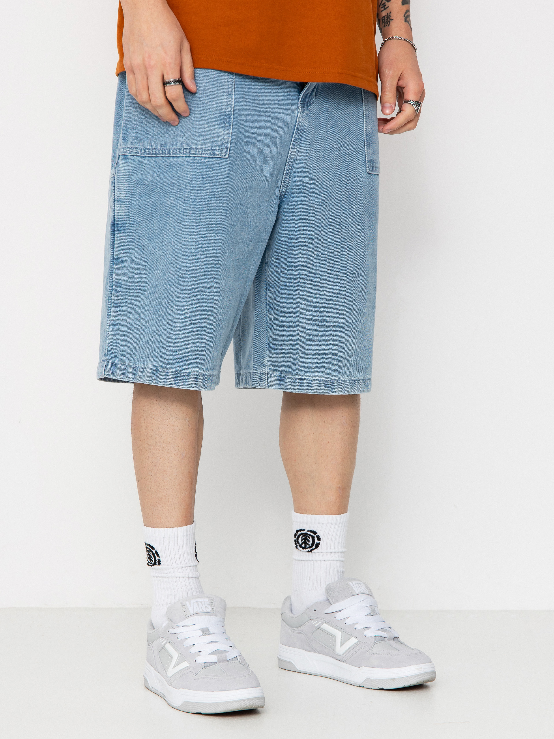 Kraťasy Poetic Collective Painter (light blue denim)