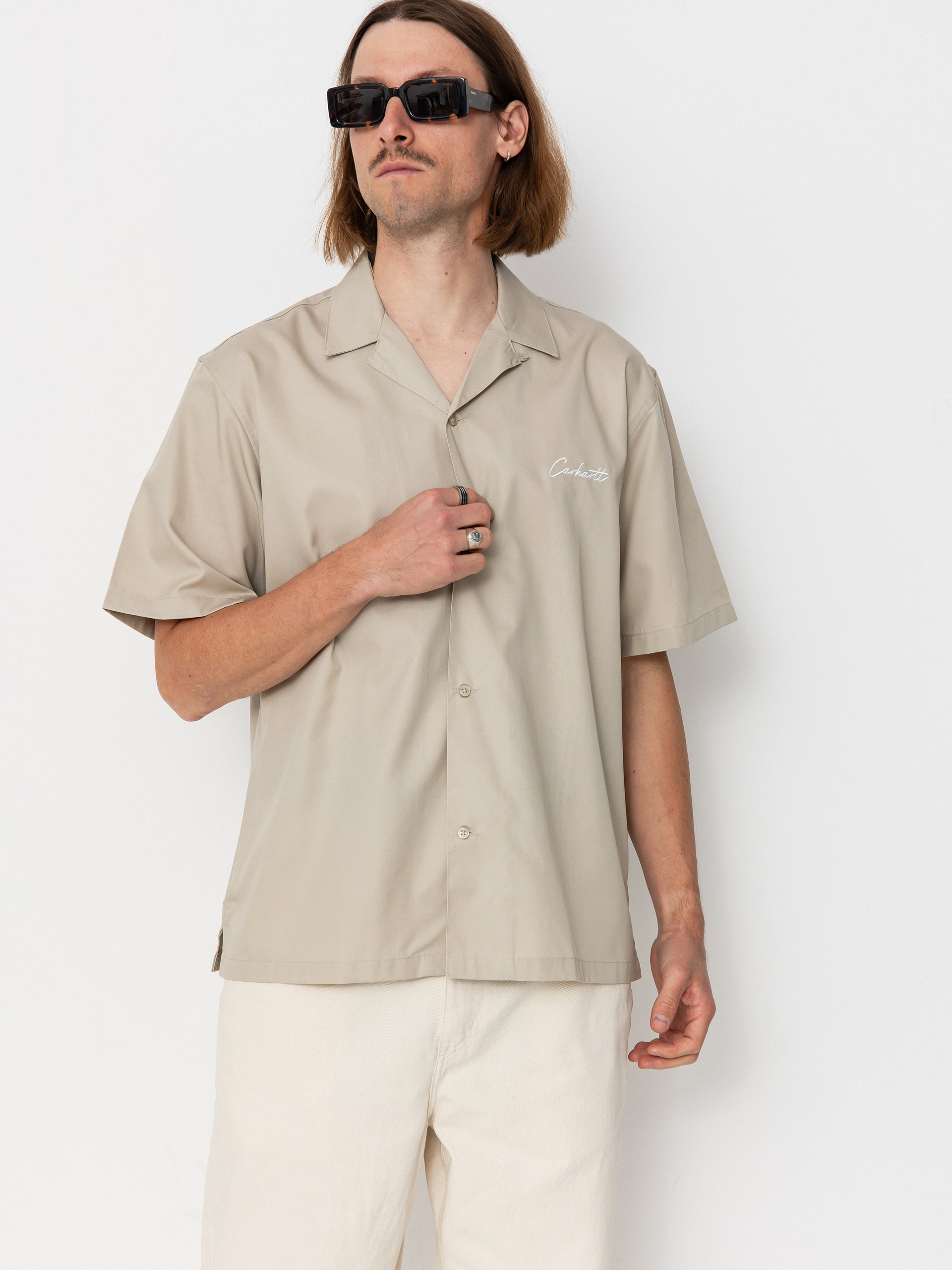 Košile Carhartt WIP Delray (fleur de sel/white)