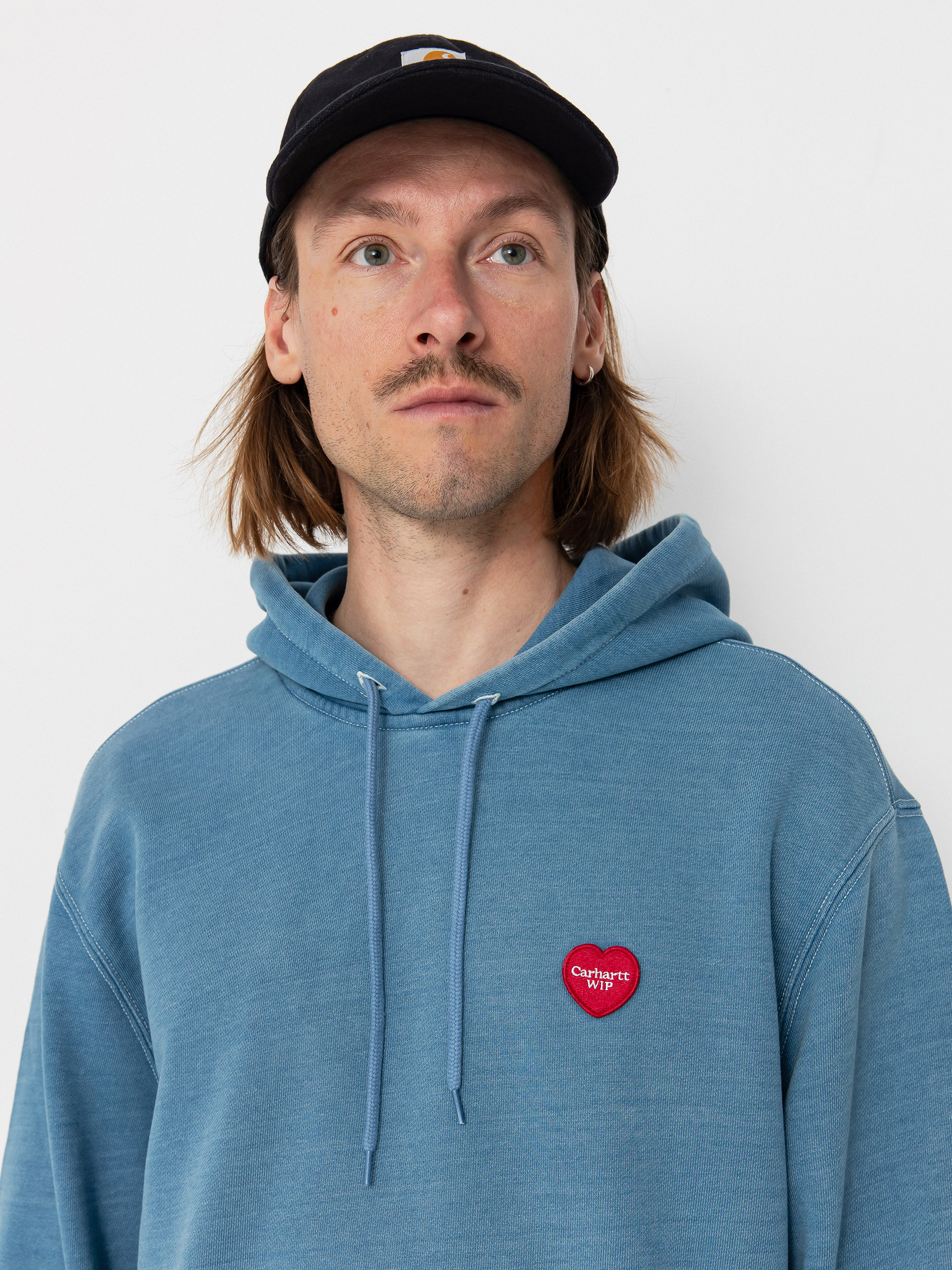 Mikina s kapucí Carhartt WIP Ingo HD (light blue)