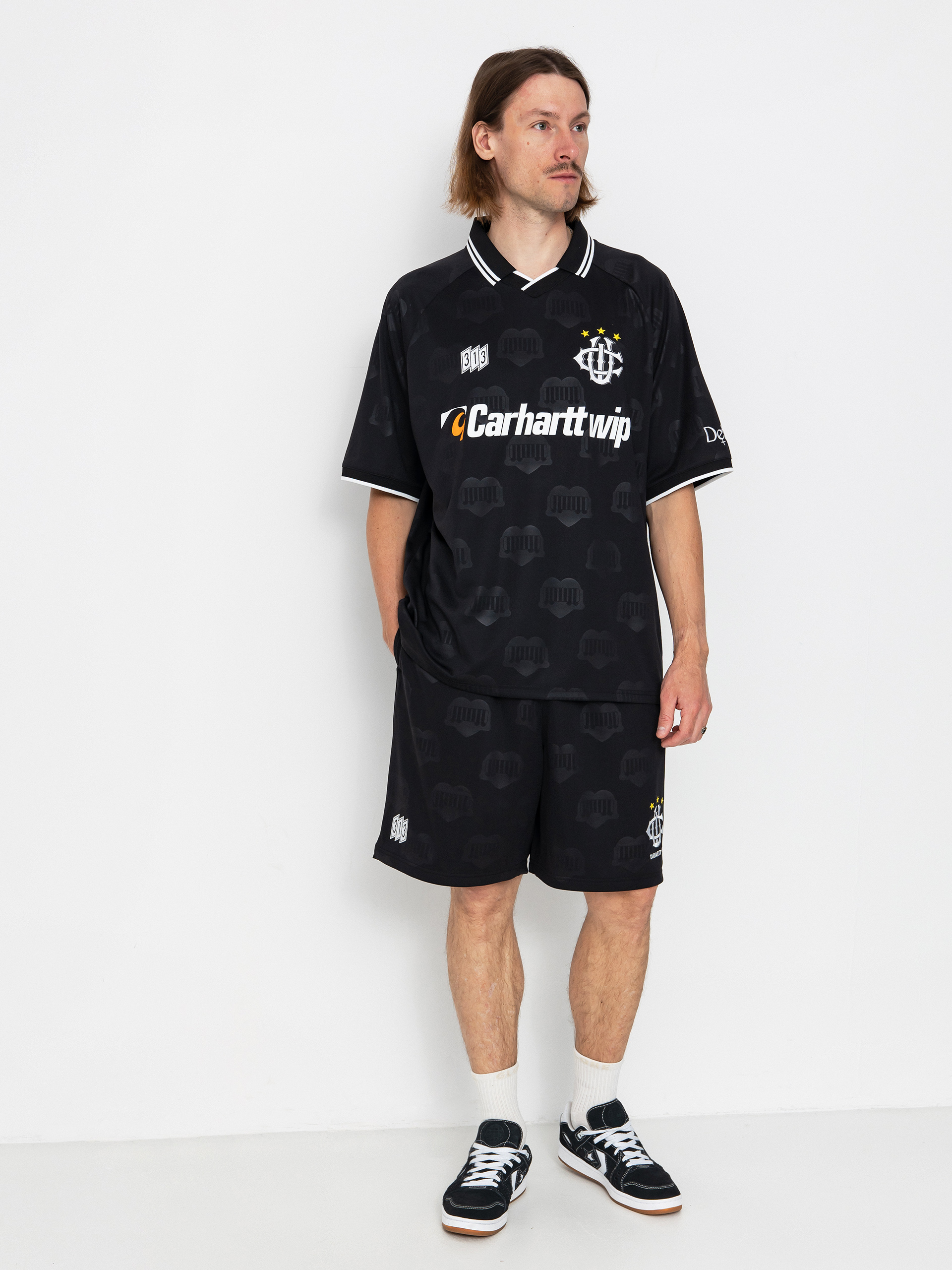 Tričko Carhartt WIP Hartts Football (heart train jacquard/black)