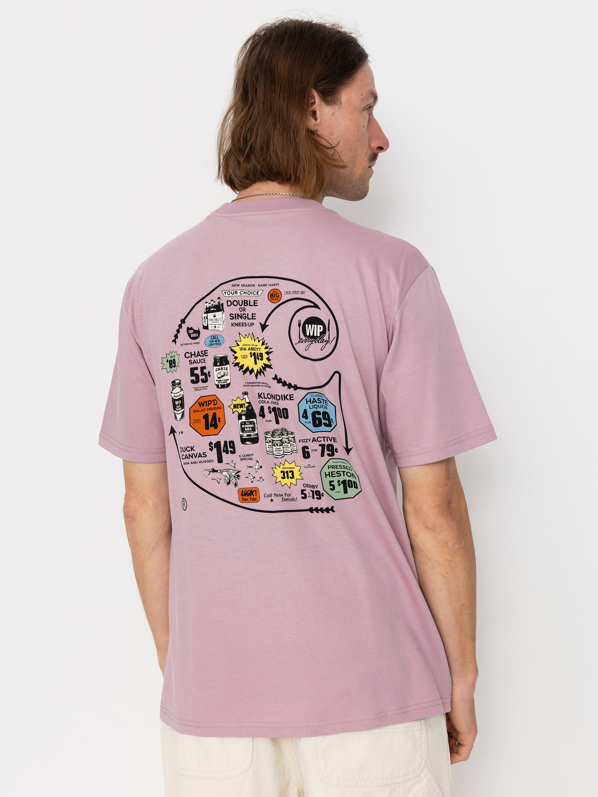 Tričko Carhartt WIP Catalogue C Logo (hortensia)
