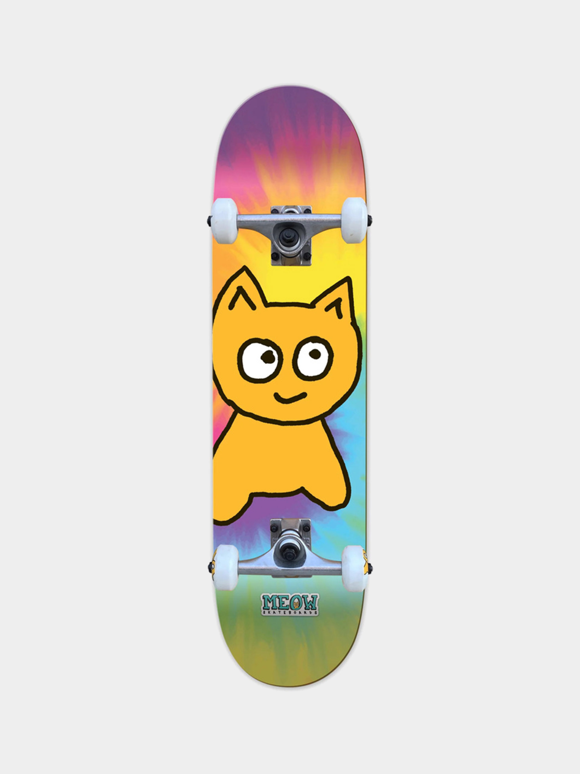 Skateboard Meow Skateboards Big Cat (tie dye)