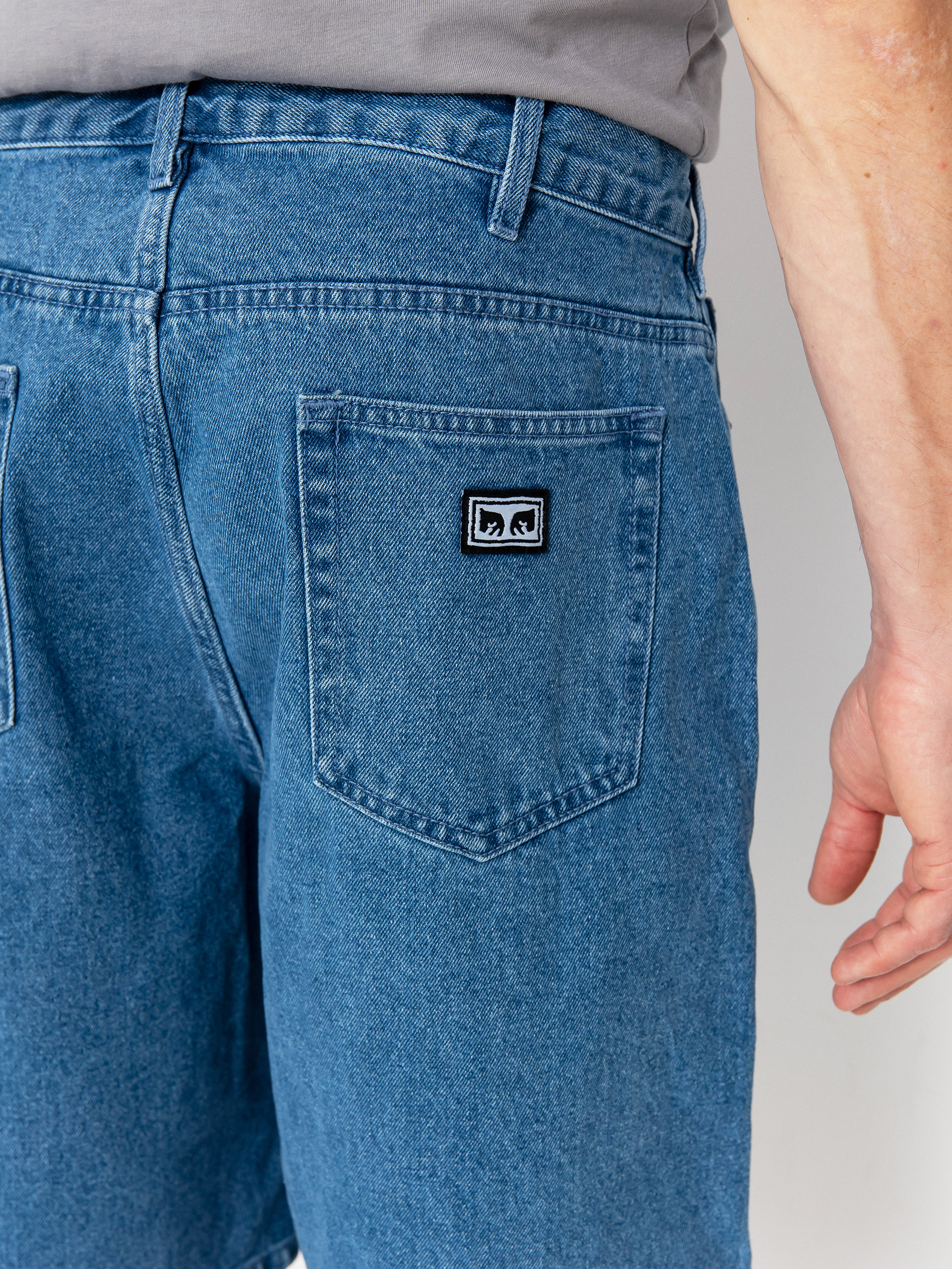 Kraťasy OBEY Bigwig Baggy Denim (light indigo)