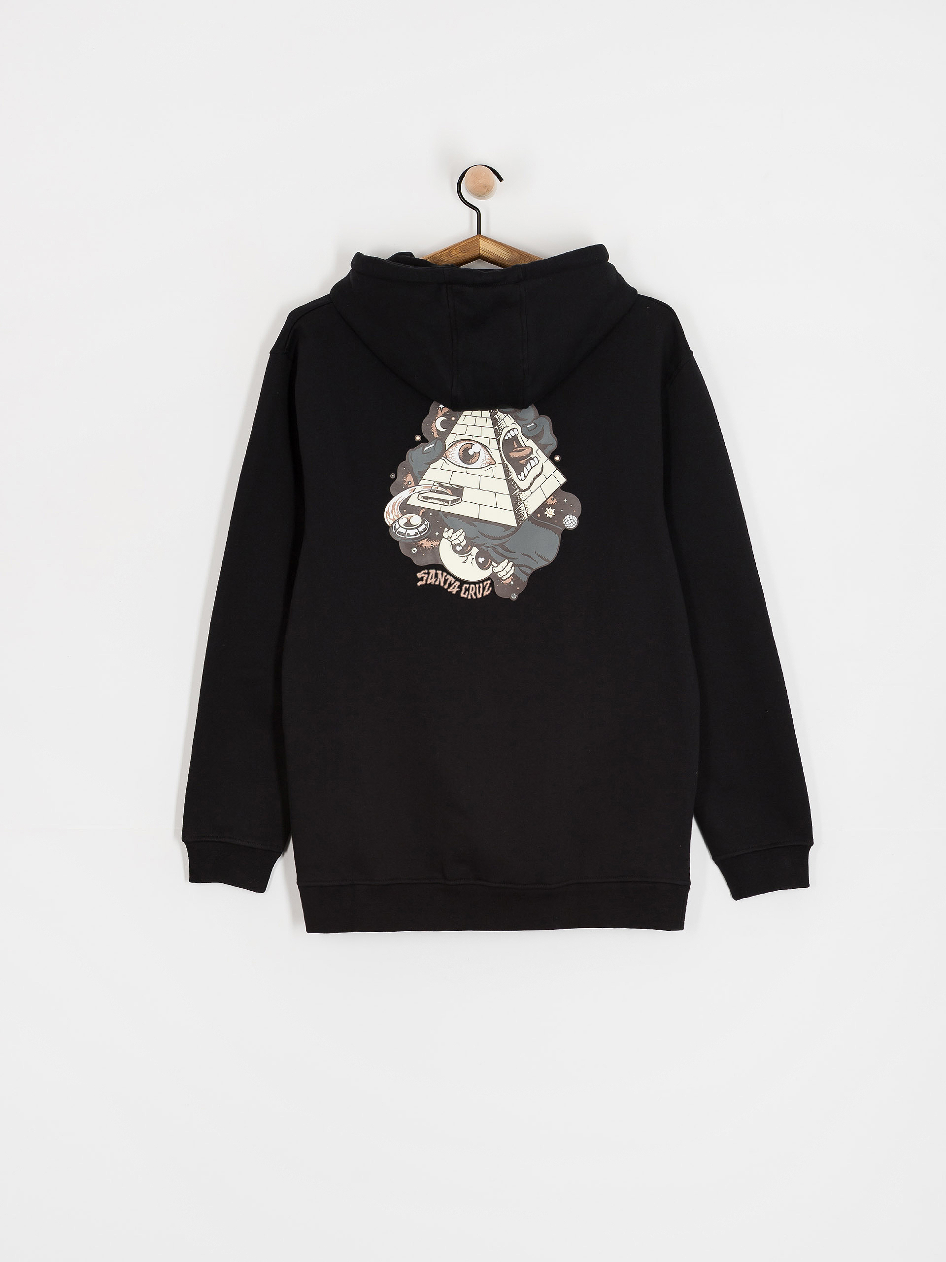 Mikina s kapucí Santa Cruz Knibbs Invasion Hand HD (black)