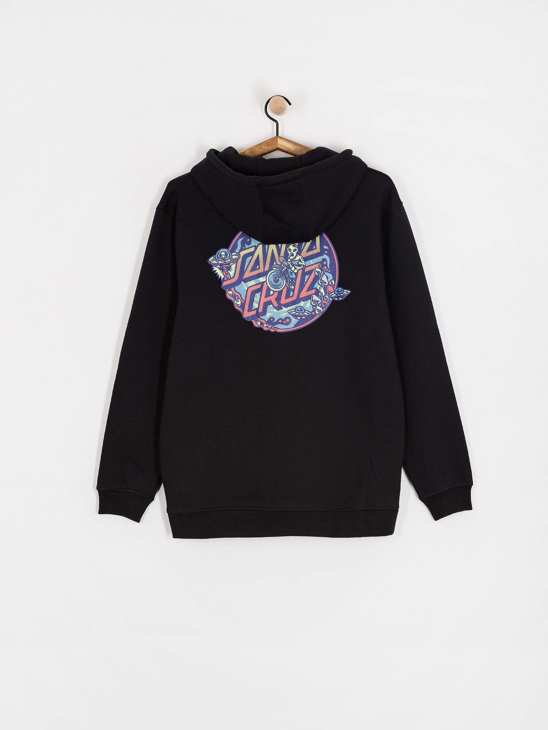 Mikina s kapucí Santa Cruz Winkowski Dope Planet 2 Centre HD (black)