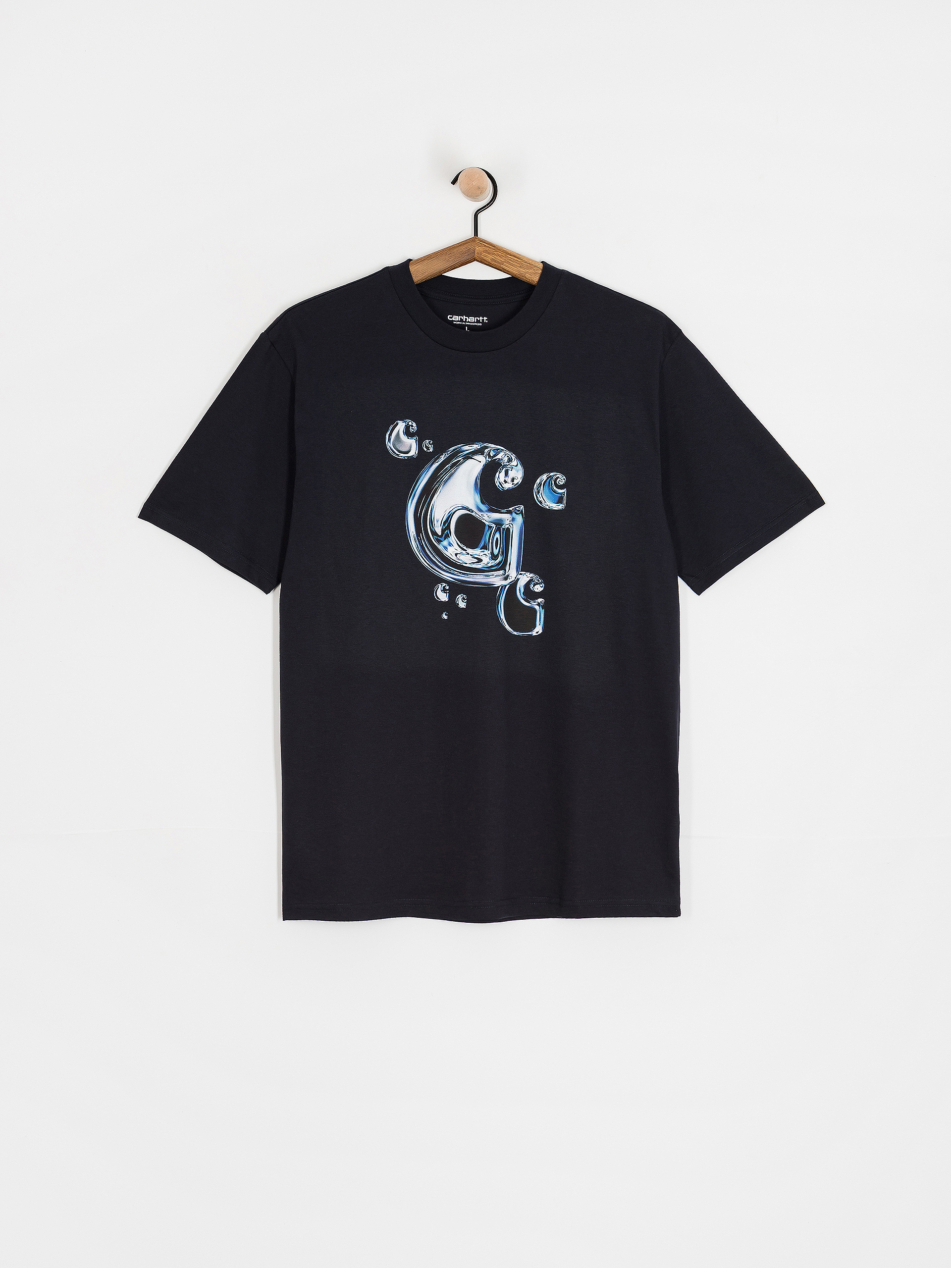 Tričko Carhartt WIP Solar Chrome C-Logo (dark navy)