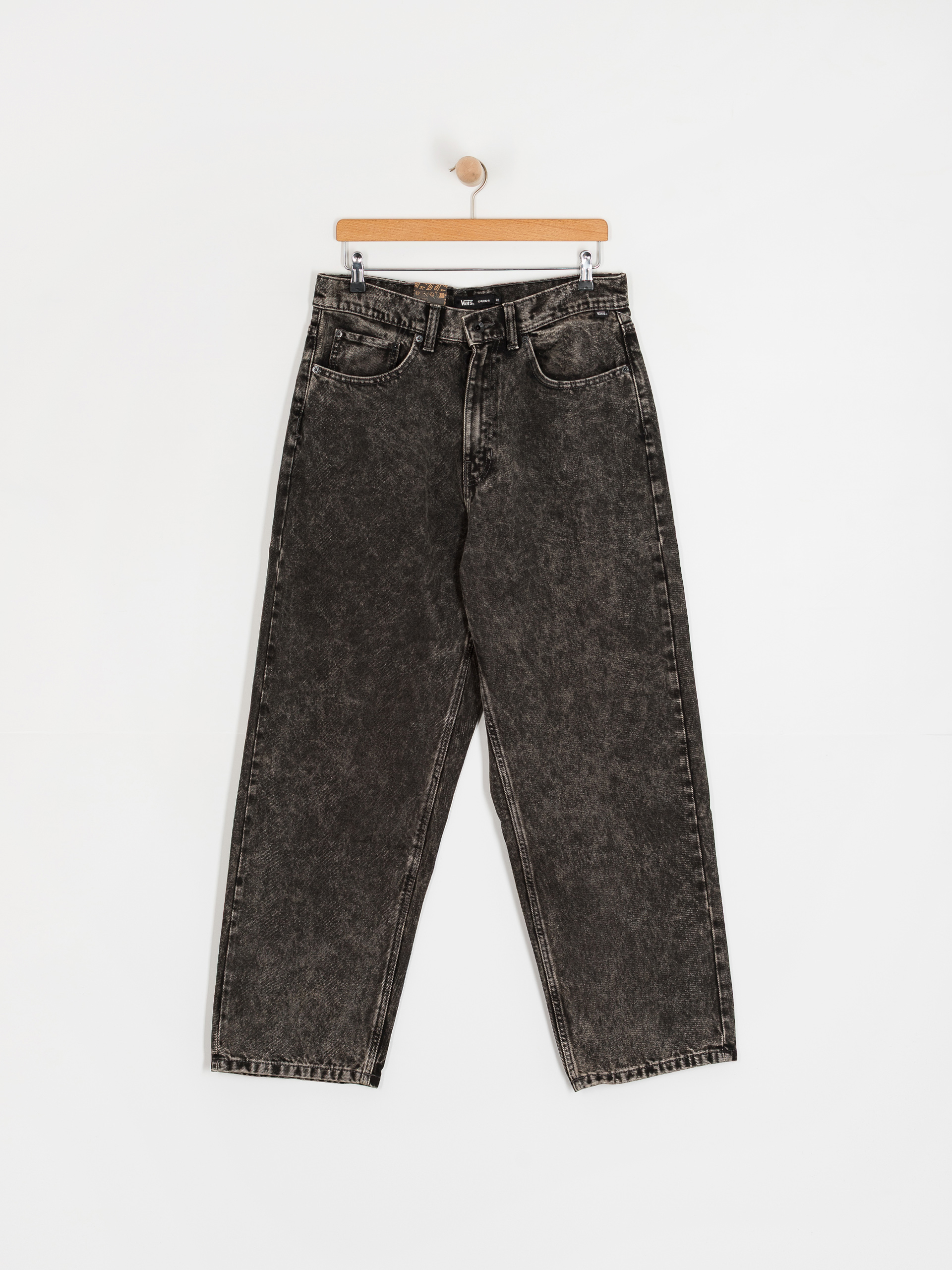 Kalhoty Vans Check 5 Baggy Denim (stonewash black)