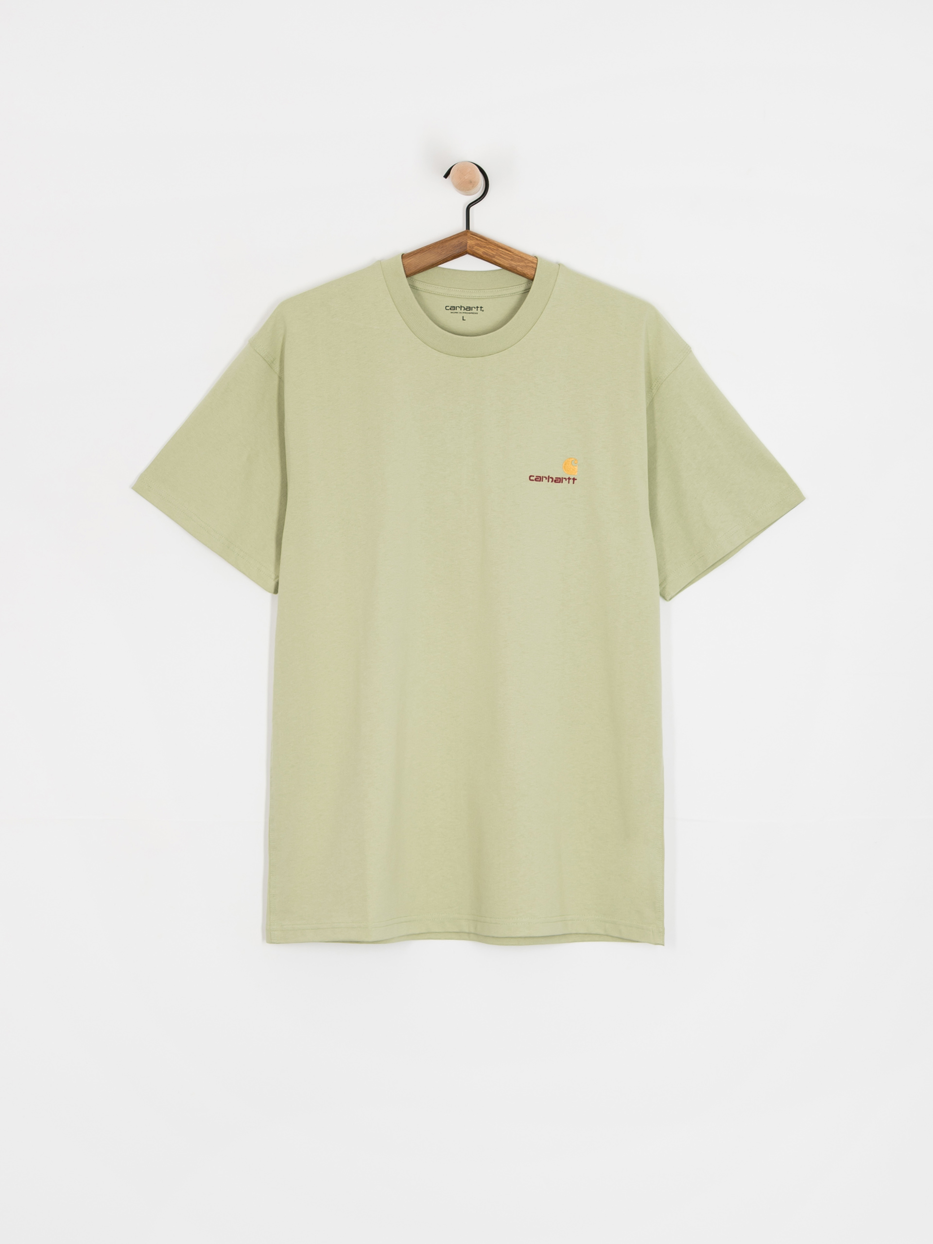 Tričko Carhartt WIP American Script (pale olive)