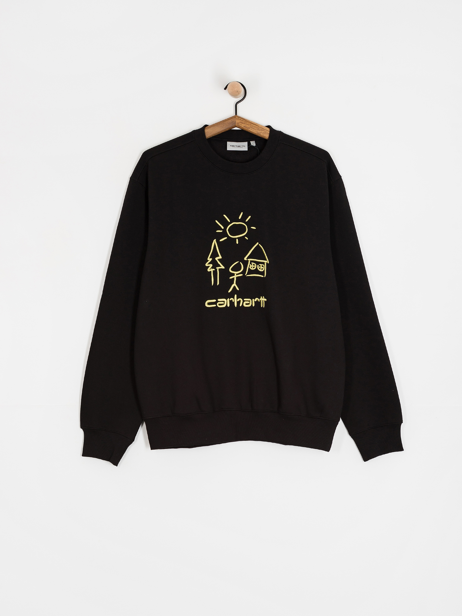 Mikina Carhartt WIP Masterpiece (black/fandoghi)