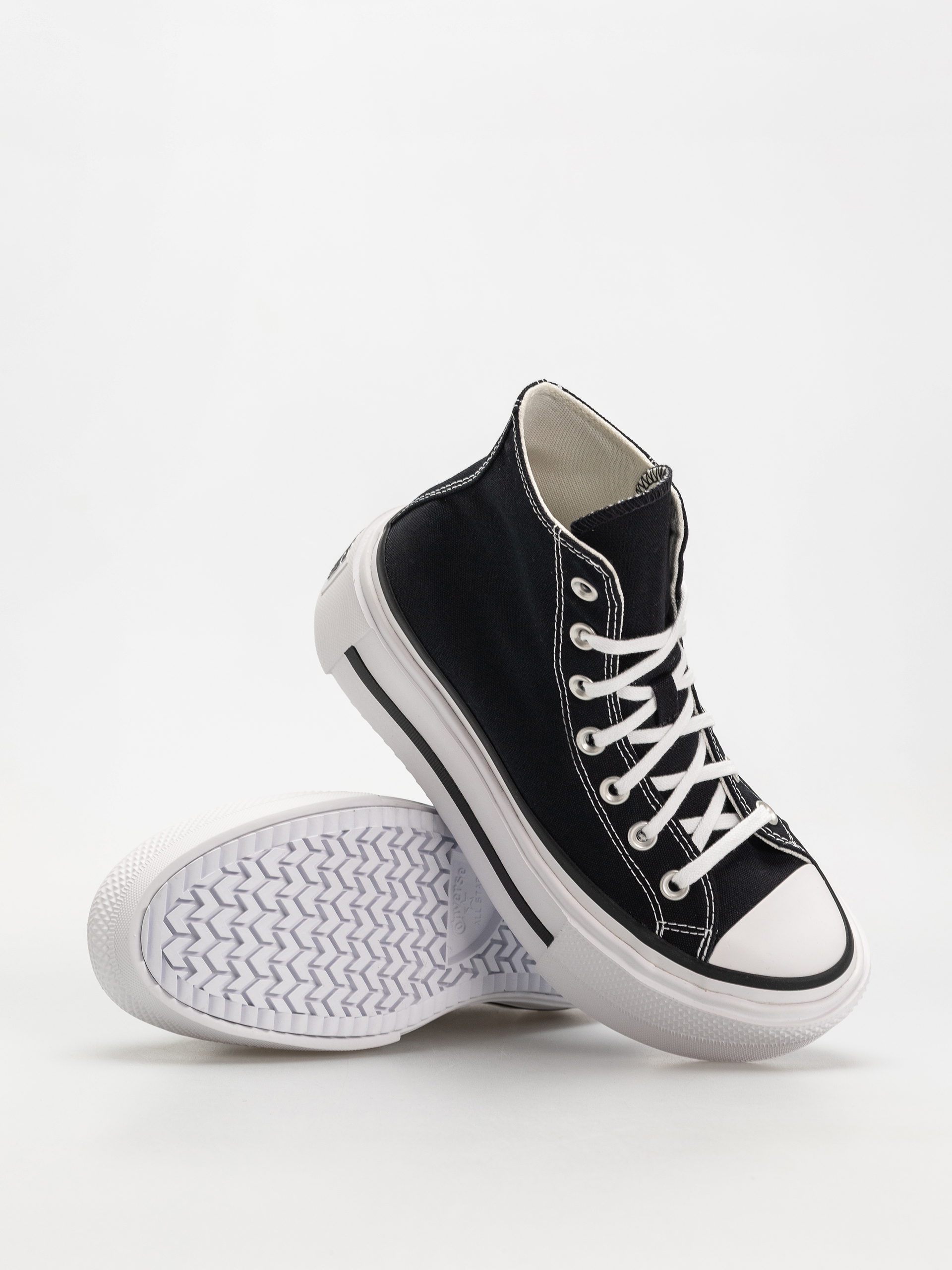 Tenisky Converse Chuck Taylor All Star Lift Double Stack Hi (black/white/black)