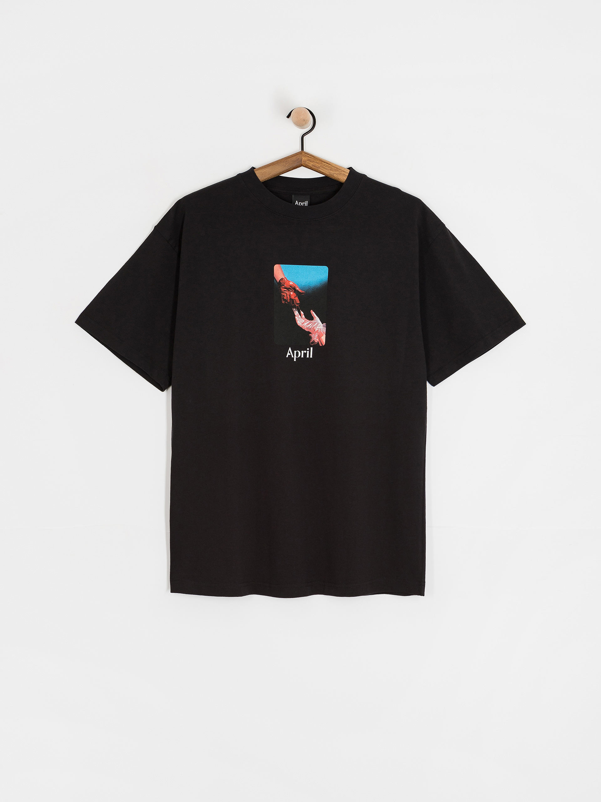 Tričko April Skateboards Material (black)