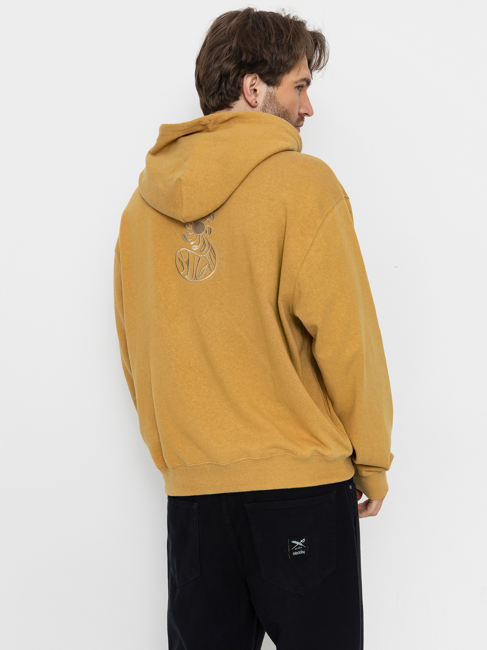 Mikina s kapucí RVCA La Wave HD (ochre)