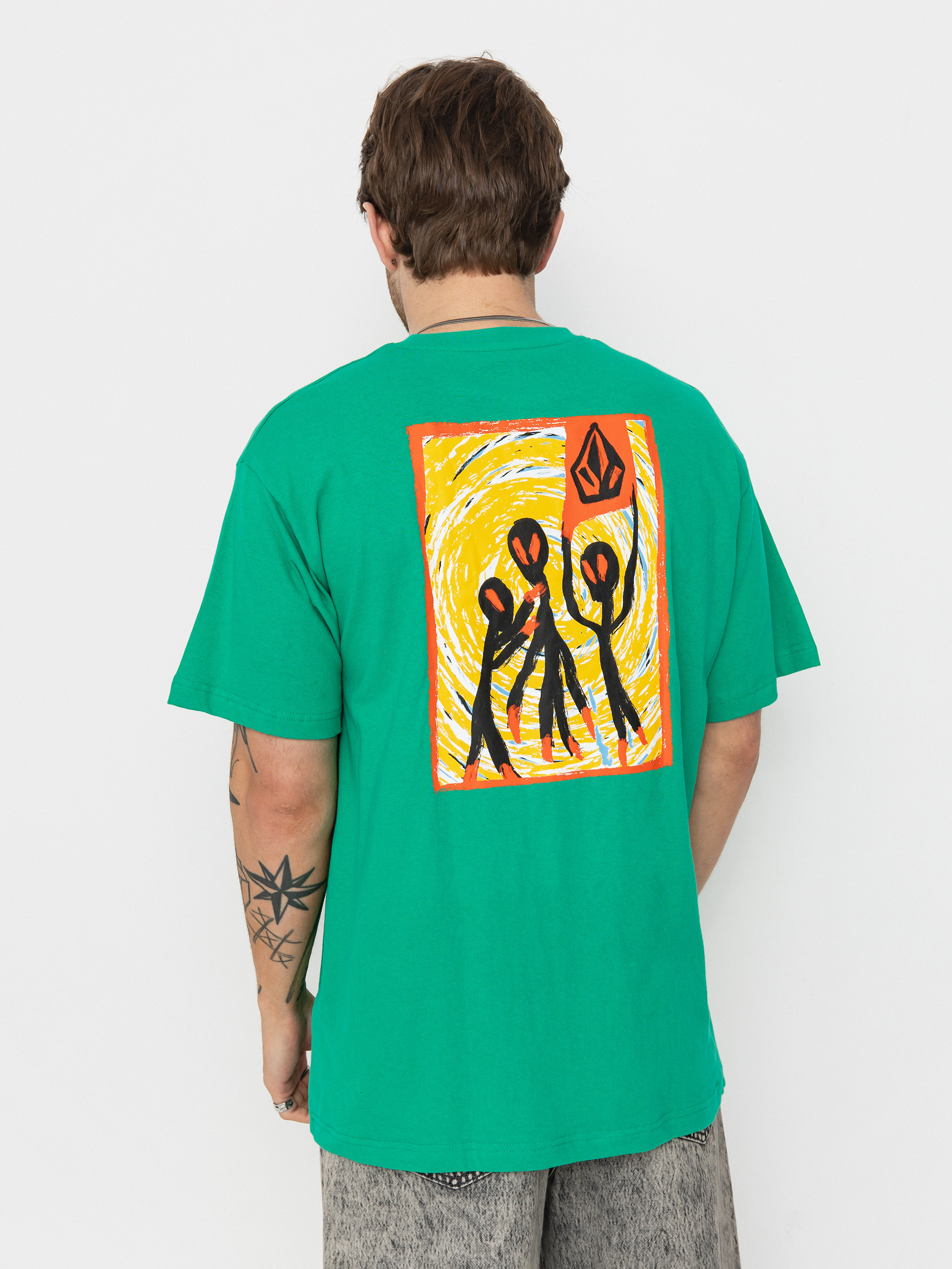 Tričko Volcom Gonyvaders Lse (mint)