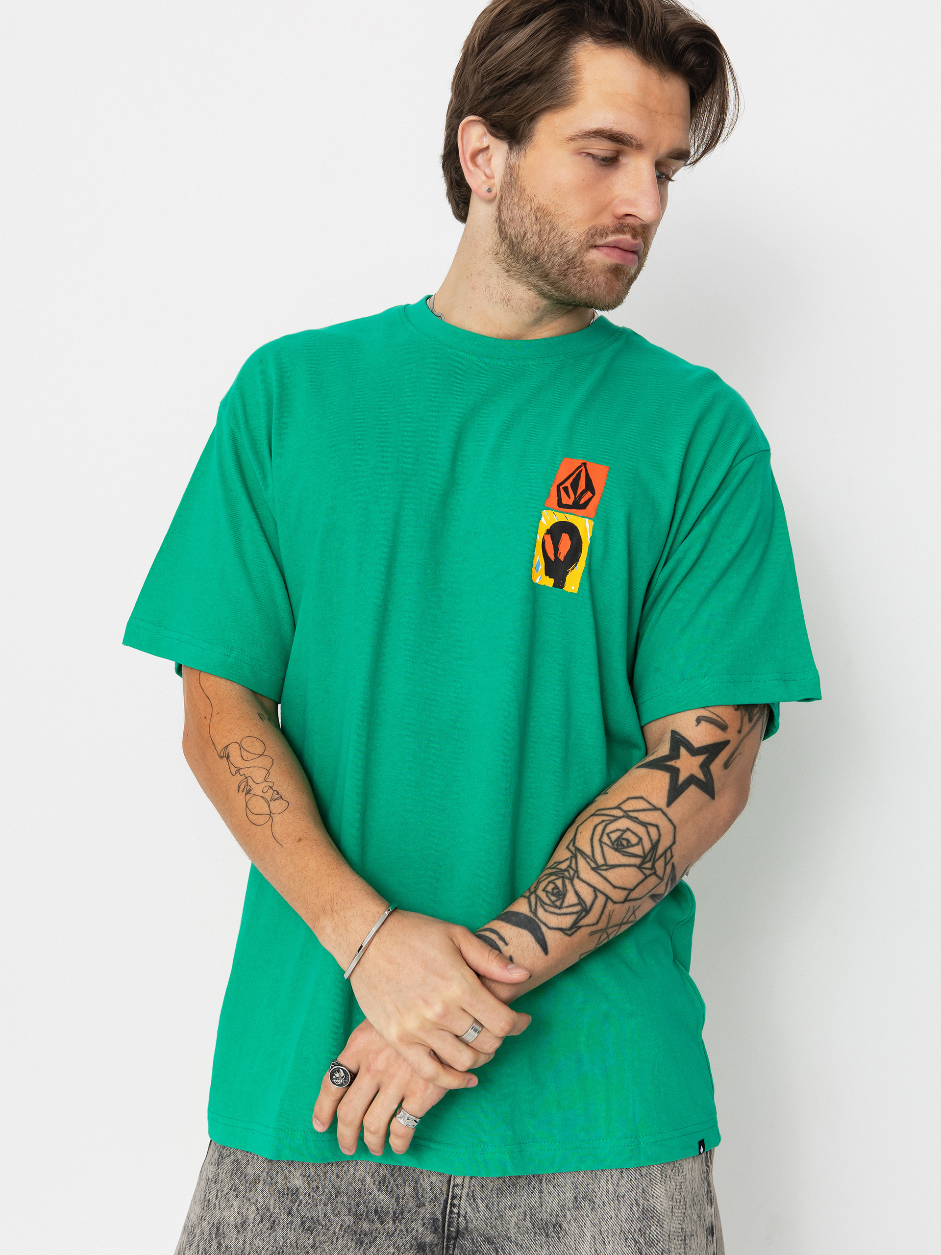 Tričko Volcom Gonyvaders Lse (mint)