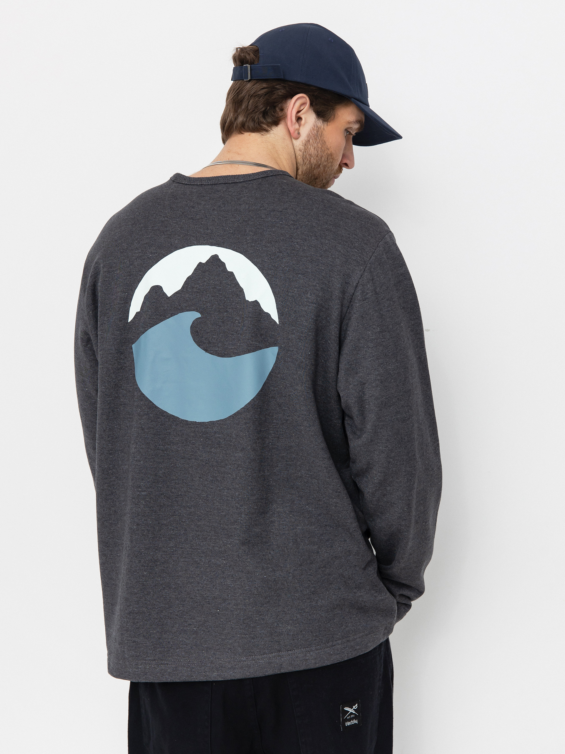 Mikina Patagonia Lightweight Applied Imagination Wildrise (ink black)